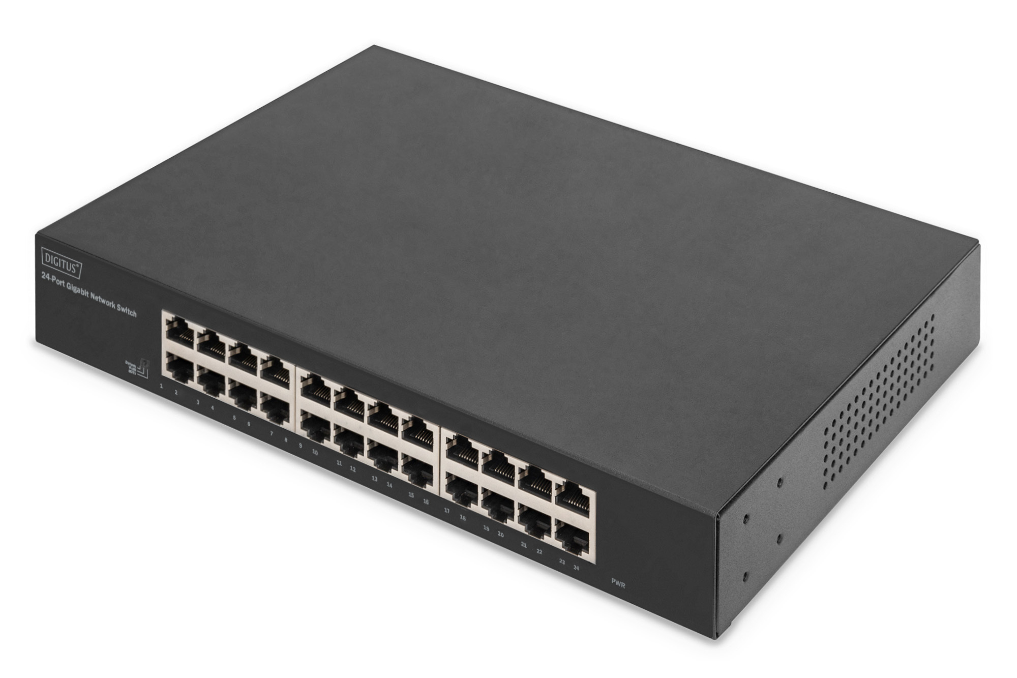 Gigabit Ethernet, 24-Port, Netzwerk-Switch, RJ-45 Ports, Rack-mountable