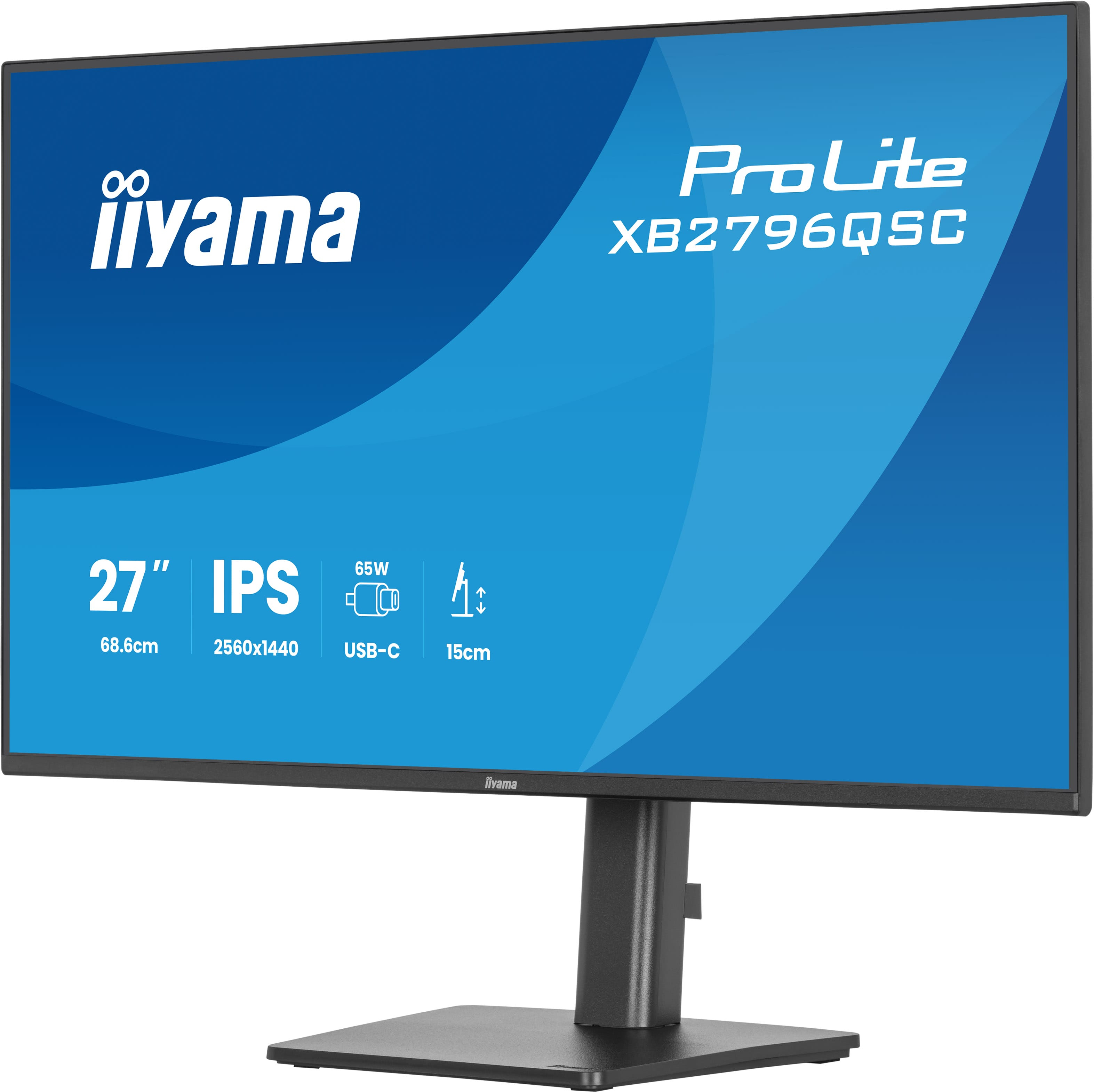 27 Zoll, IPS, Monitor, USB-C, Ständer