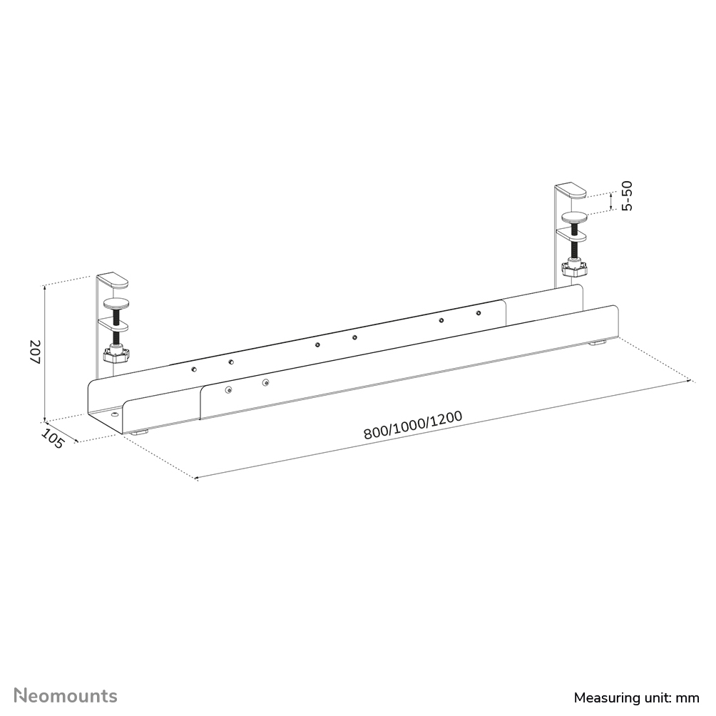 Neomounts Z Kabelwanne ADS07-120WH