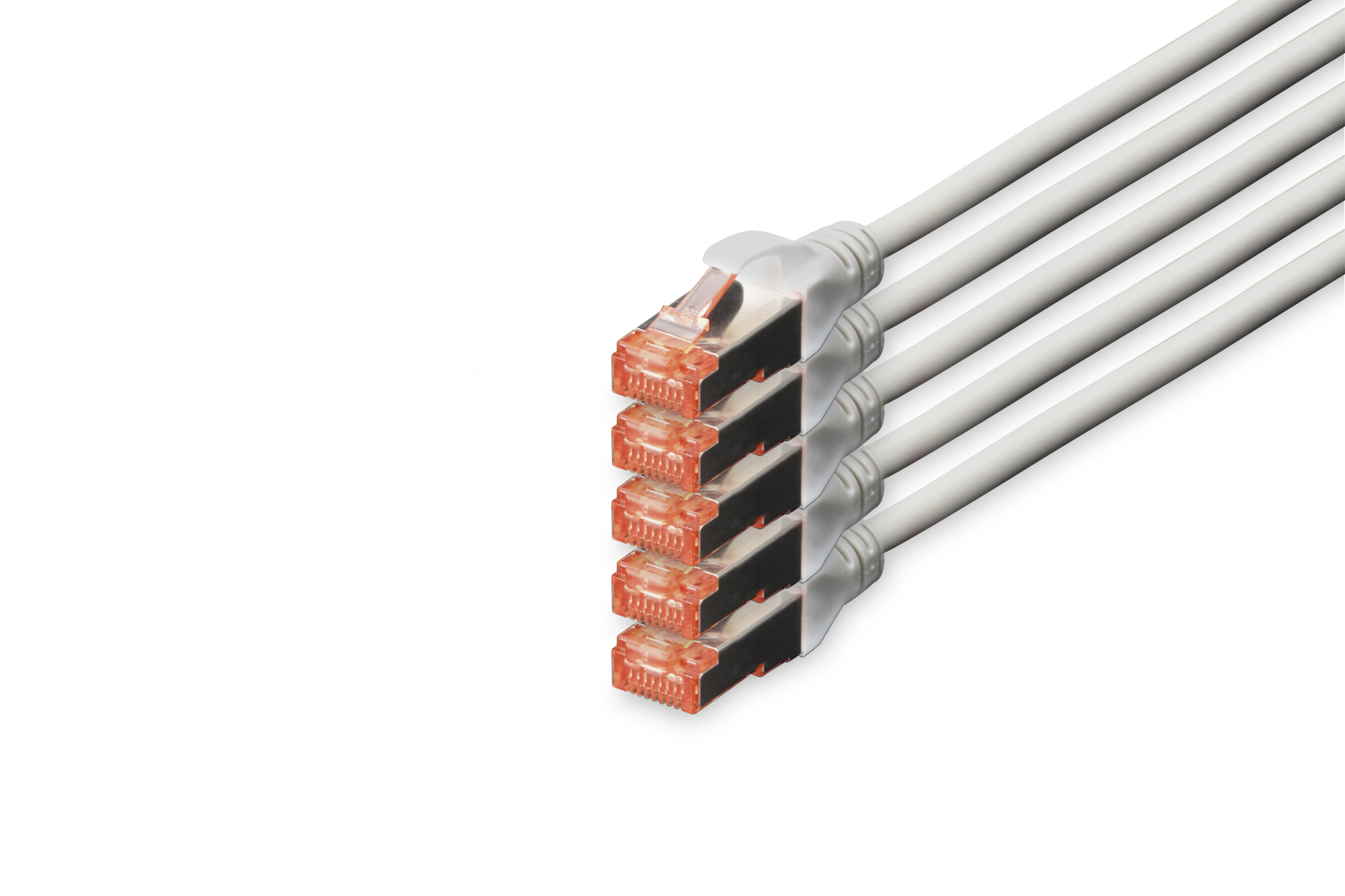 DIGITUS DK-1644-070-5 CAT 6 S/FTP Patchkabel, 5 Stück DIGITUS DK-1644-070-5 CAT 6 S/FTP Patchkabel, 5 Stück