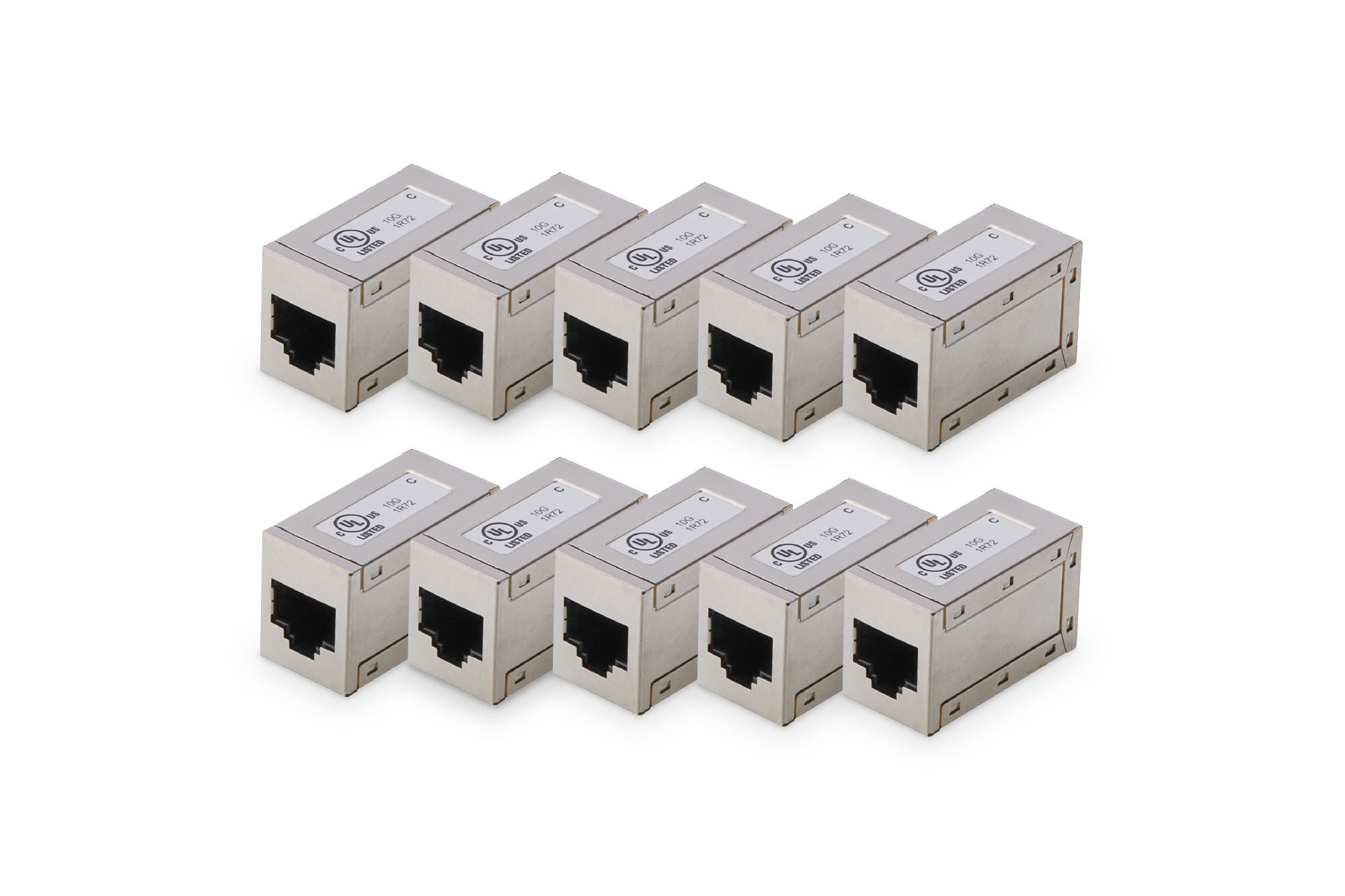 DIGITUS AT-AG-8-8-C6S-10 CAT 6, modulare Kupplung, geschirmt - 10 Stk. DIGITUS AT-AG-8-8-C6S-10 CAT 6, modulare Kupplung, geschirmt - 10 Stk.