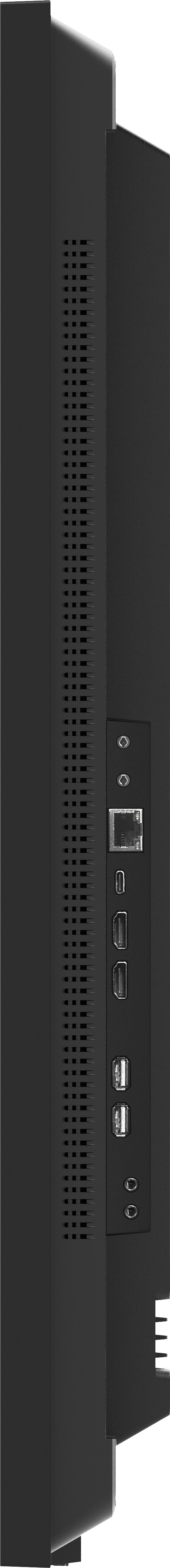 Display device, HDMI ports, USB ports, Ethernet port, VESA mount