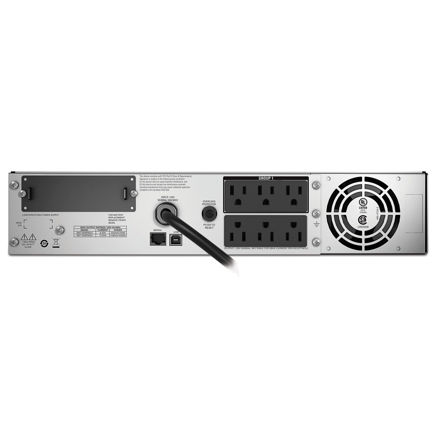 USV, Stromversorgung, Netzteil, Power supply, Back