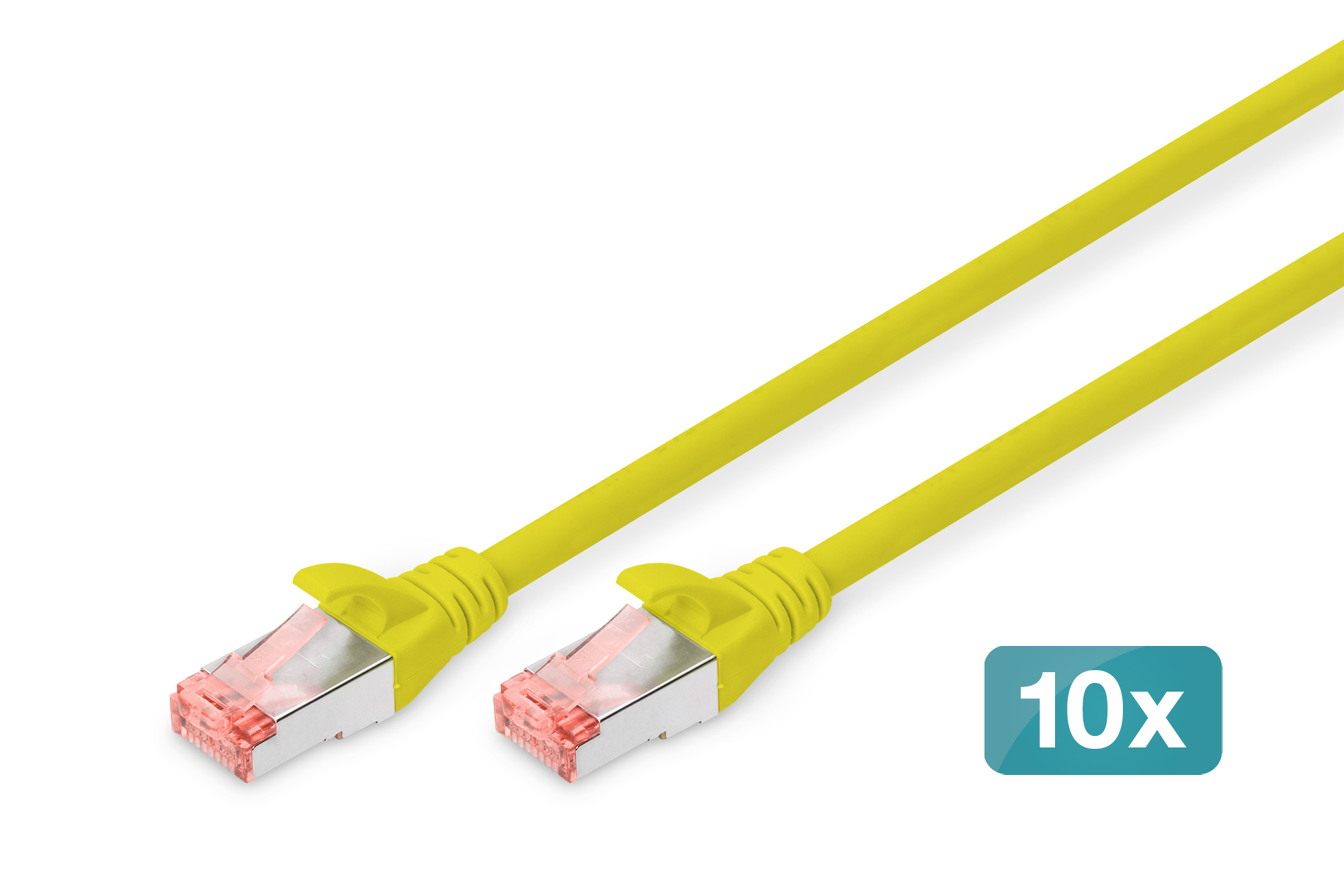 ethernet-kabel, RJ45, gelbes kabel, netzwerkkabel, 10x