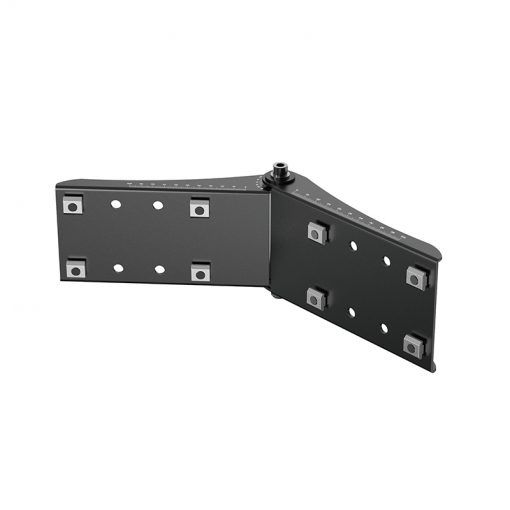 Montagehalterung, Metall, Schwarz, Winkelform, Befestigungslöcher