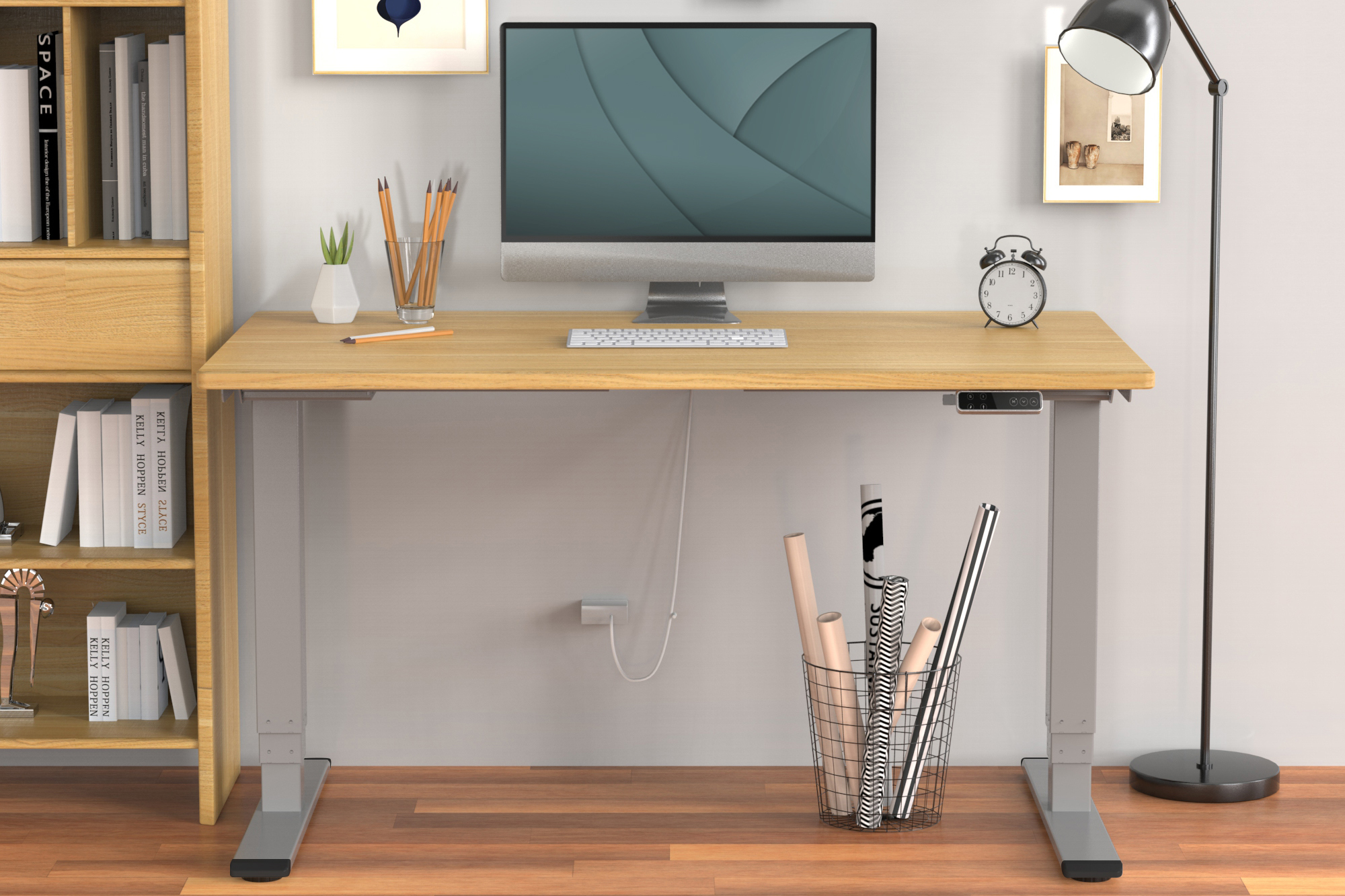 DIGITUS DA-90435 Elektrisch höhenverstellbares Tischgestell, Dual-Motor, 3-Stufen, Grau DIGITUS DA-90435 Elektrisch höhenverstellbares Tischgestell, Dual-Motor, 3-Stufen, Grau