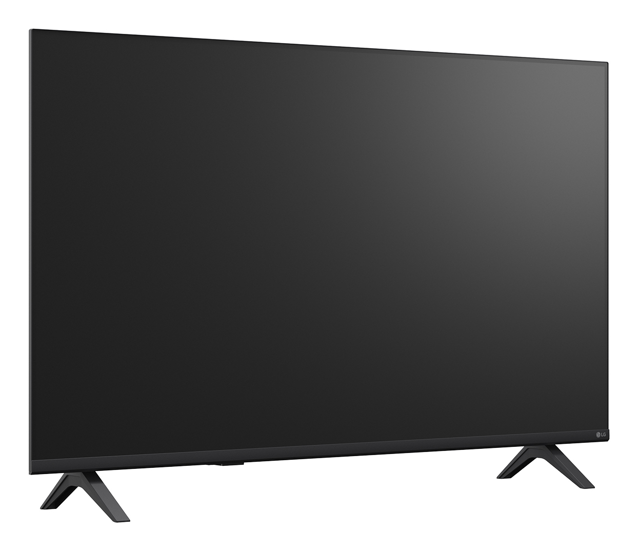 fernseher, LED, smart-tv, schwarz, stativ