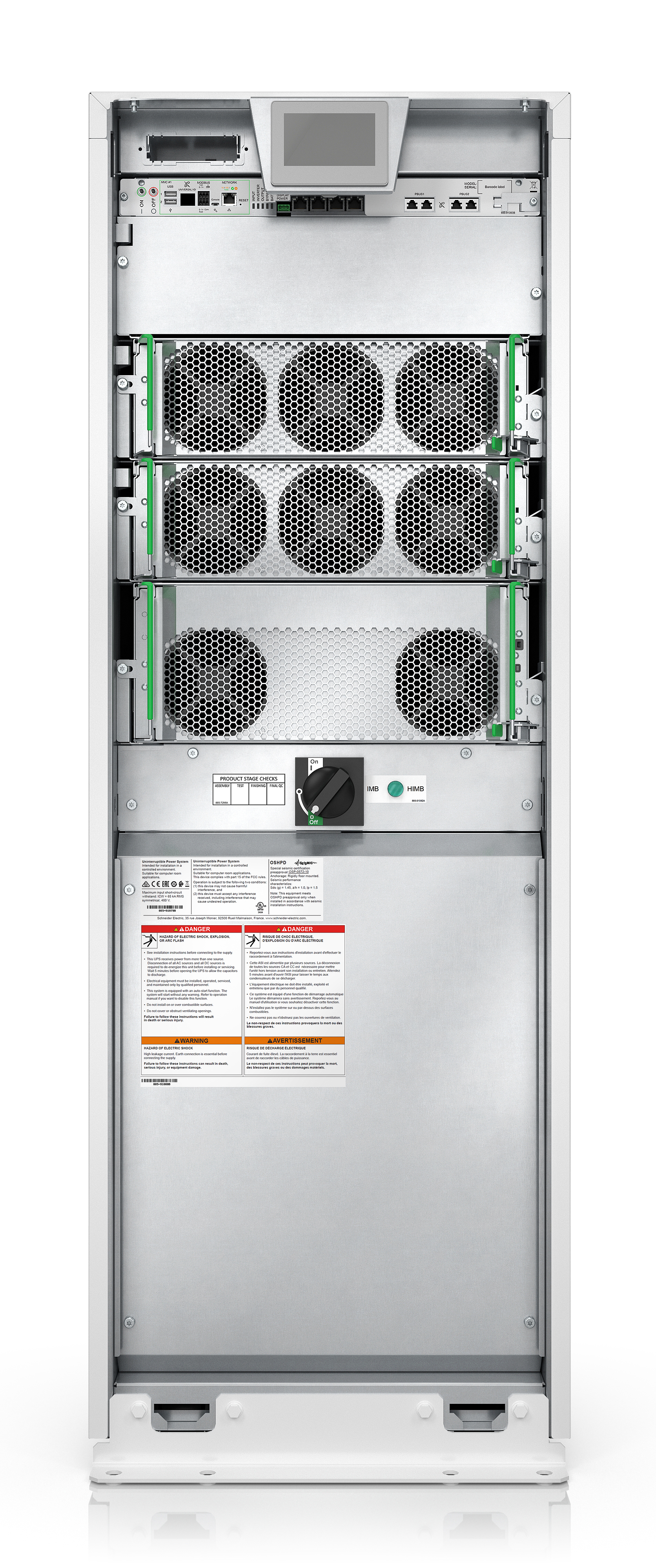 APC GVSUPS100KHS - Galaxy VS UPS 100kW 400V for External Batteries, Start-up 5x8