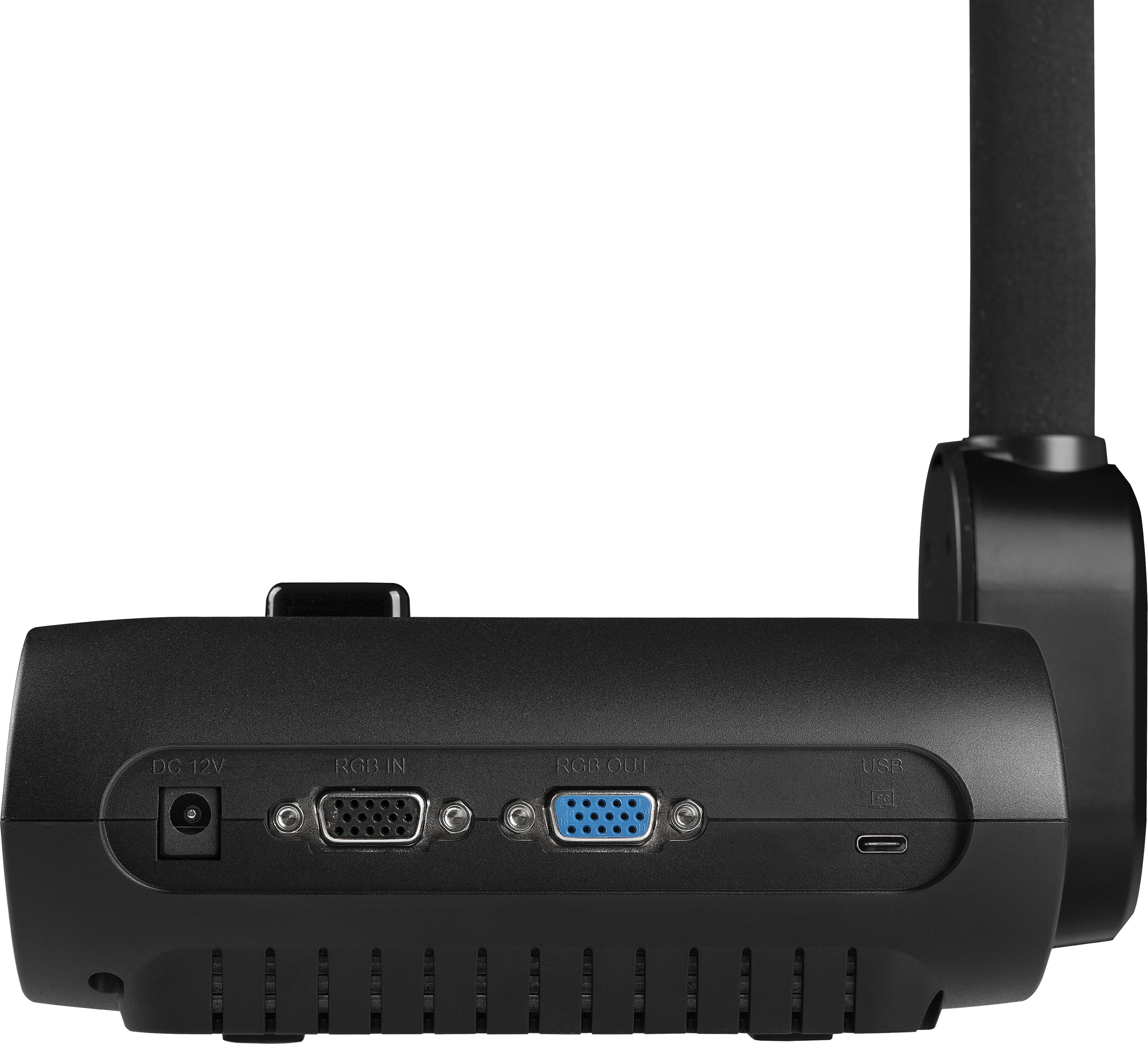 HDMI, VGA, USB-C, DC 12V, schwarz