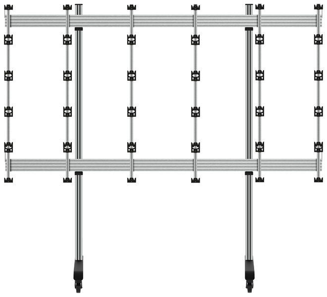 B-TECH SYSTEM X - Mobile Stand for INFiLED WP Series 5x5 DVLED Videowalls BT93INFWP-M-5X5/BB B-TECH SYSTEM X - Mobile Stand for INFiLED WP Series 5x5 DVLED Videowalls BT93INFWP-M-5X5/BB