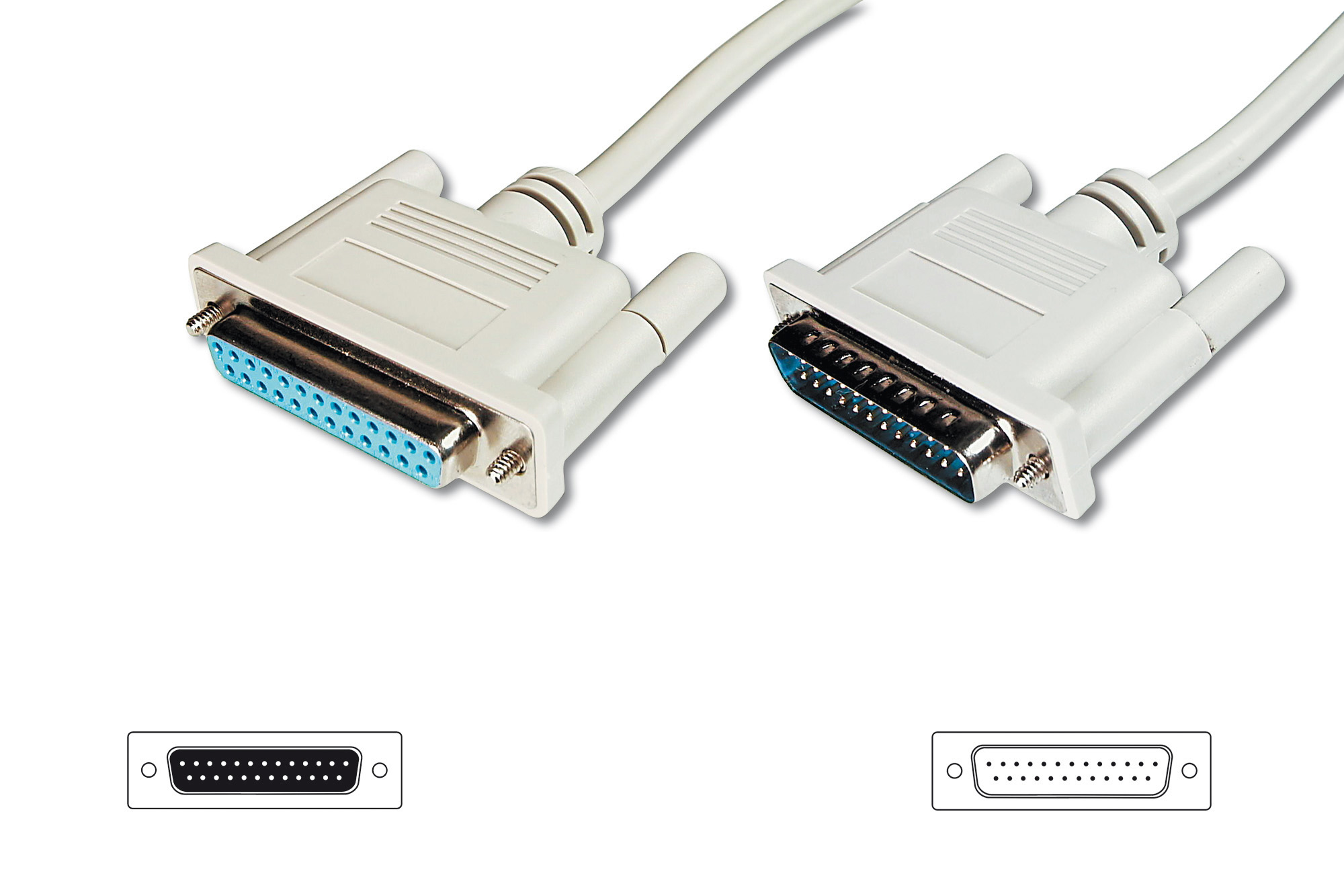 VGA-Adapter, DVI-Adapter, HD-15, DB-25, Kabeladapter