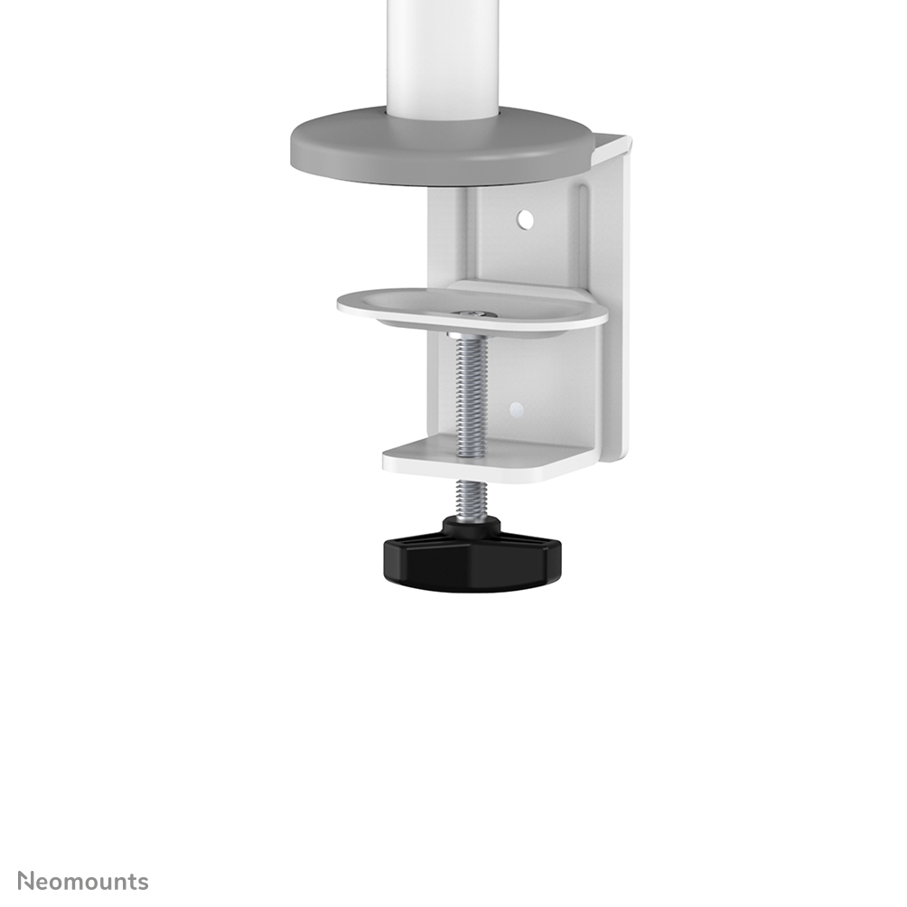 Neomounts Monitor-Tischhalterung - Klemme /Bolzen - 8 kg - 43,2 cm (17") - 68,6 cm (27") - 100 x 100 mm - Weiß