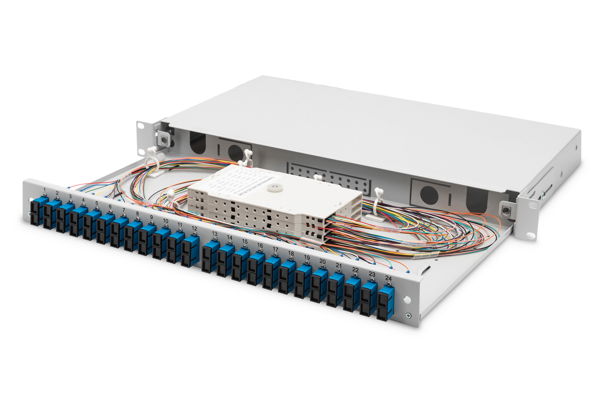 Patch-Panel, Rack, Netzwerk, Kabelmanagement, 20-Port