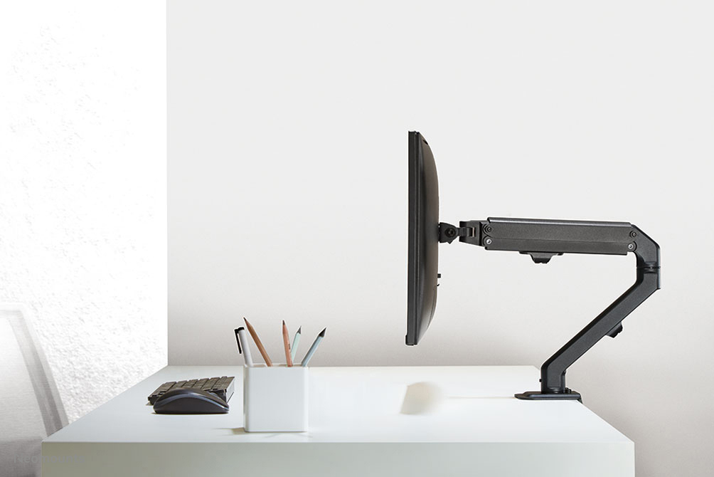 Neomounts Monitor-Tischhalterung - Klemme /Bolzen - 7 kg - 43,2 cm (17 Zoll) - 68,6 cm (27 Zoll) - 100 x 100 mm - Schwarz