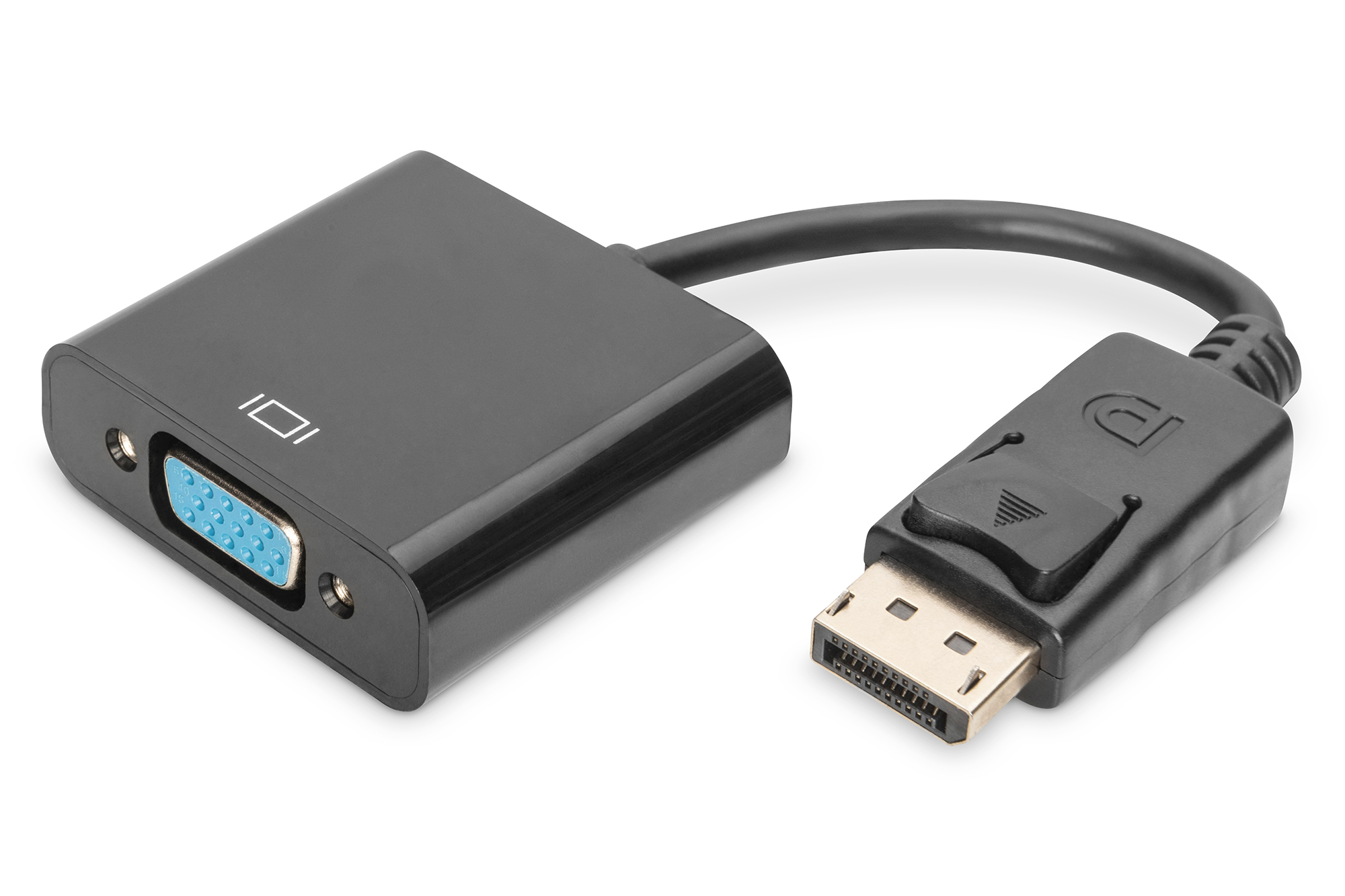 DIGITUS DisplayPort Adapterkabel, DP - HD15 St/Bu, 0.15m