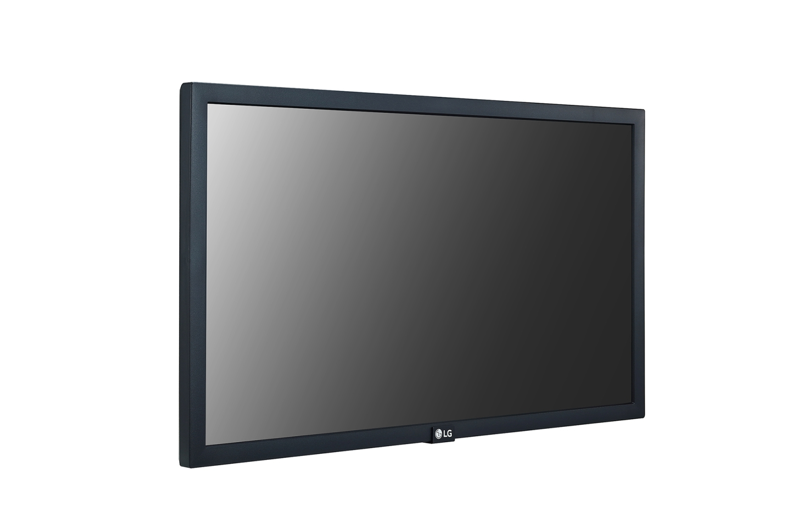 Monitor, LCD, flaches Display, schwarzer Rahmen, LG Logo