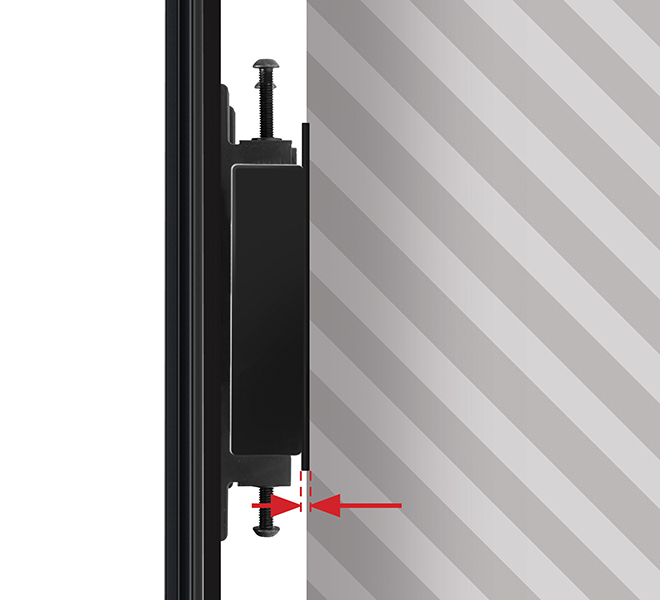 B-TECH SystemX Wandmontagekit BT8390-WFK1/B  schwarz