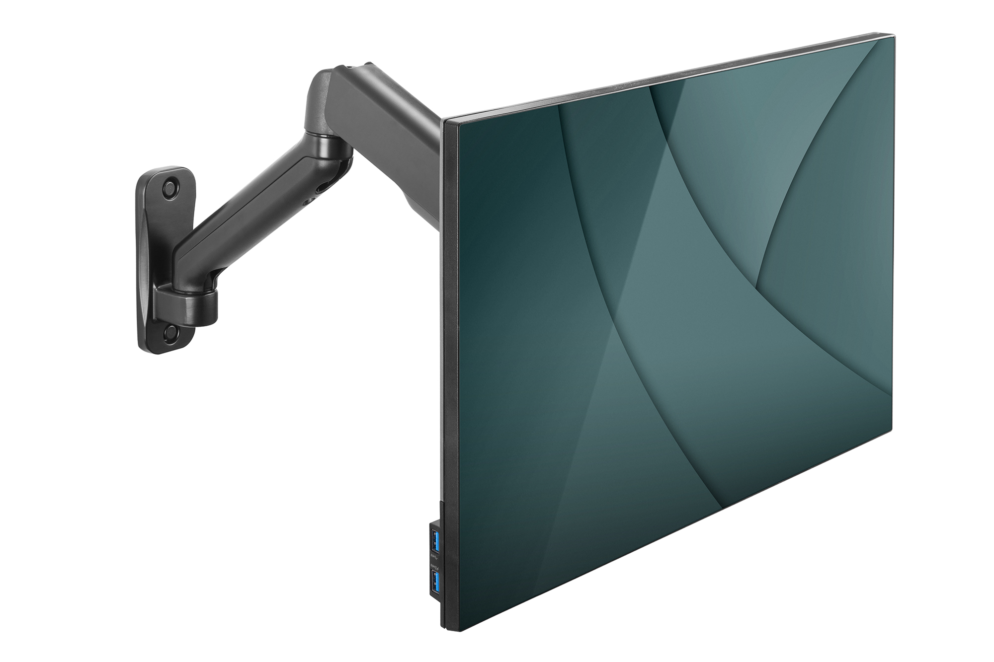 DIGITUS DA-90425 Universelle Monitor-Wandhalterung mit Gasdruckfeder und Schwenkarm