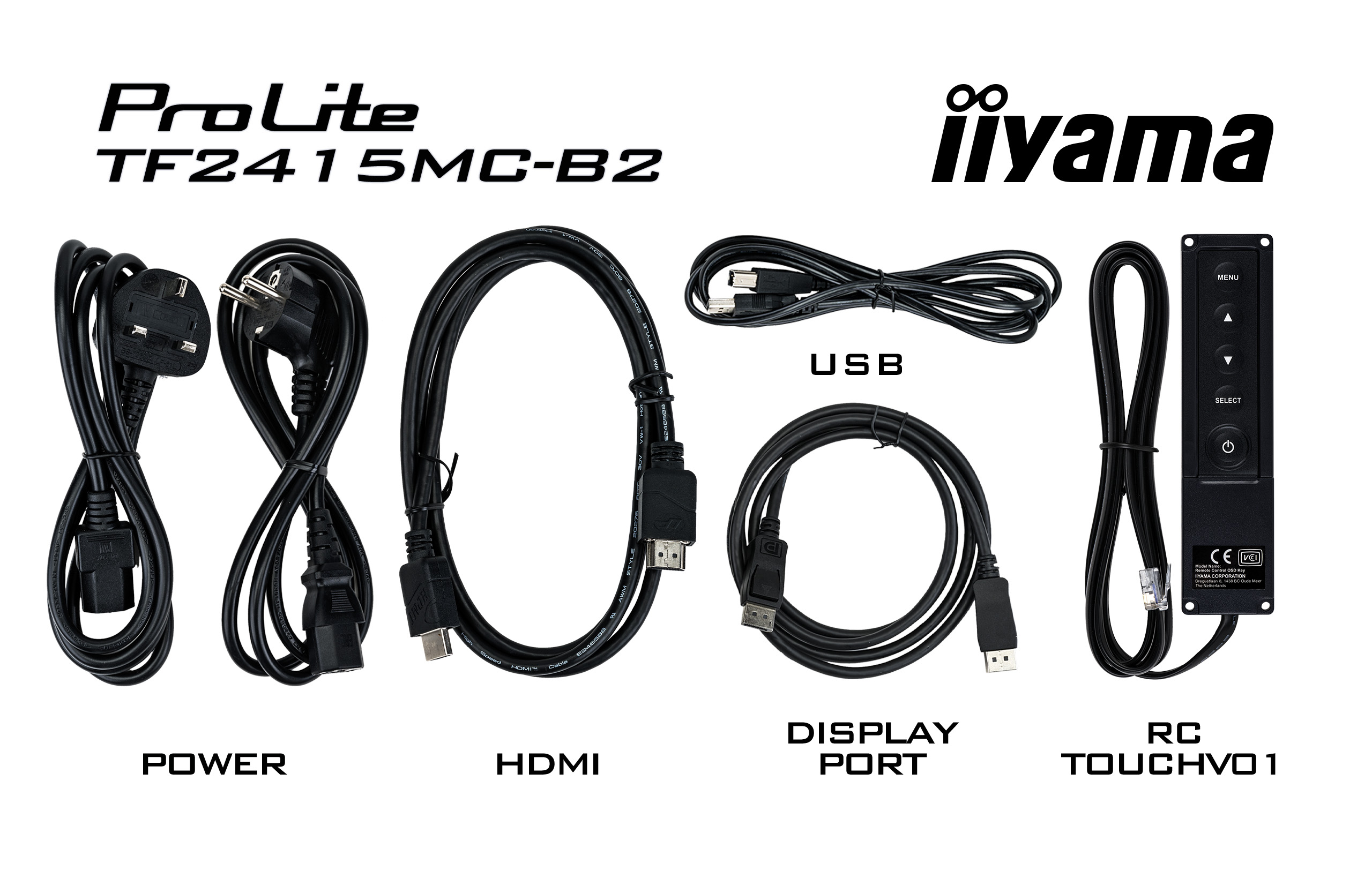Iiyama ProLite TF2415MC-B2 Adapter, Elektronik