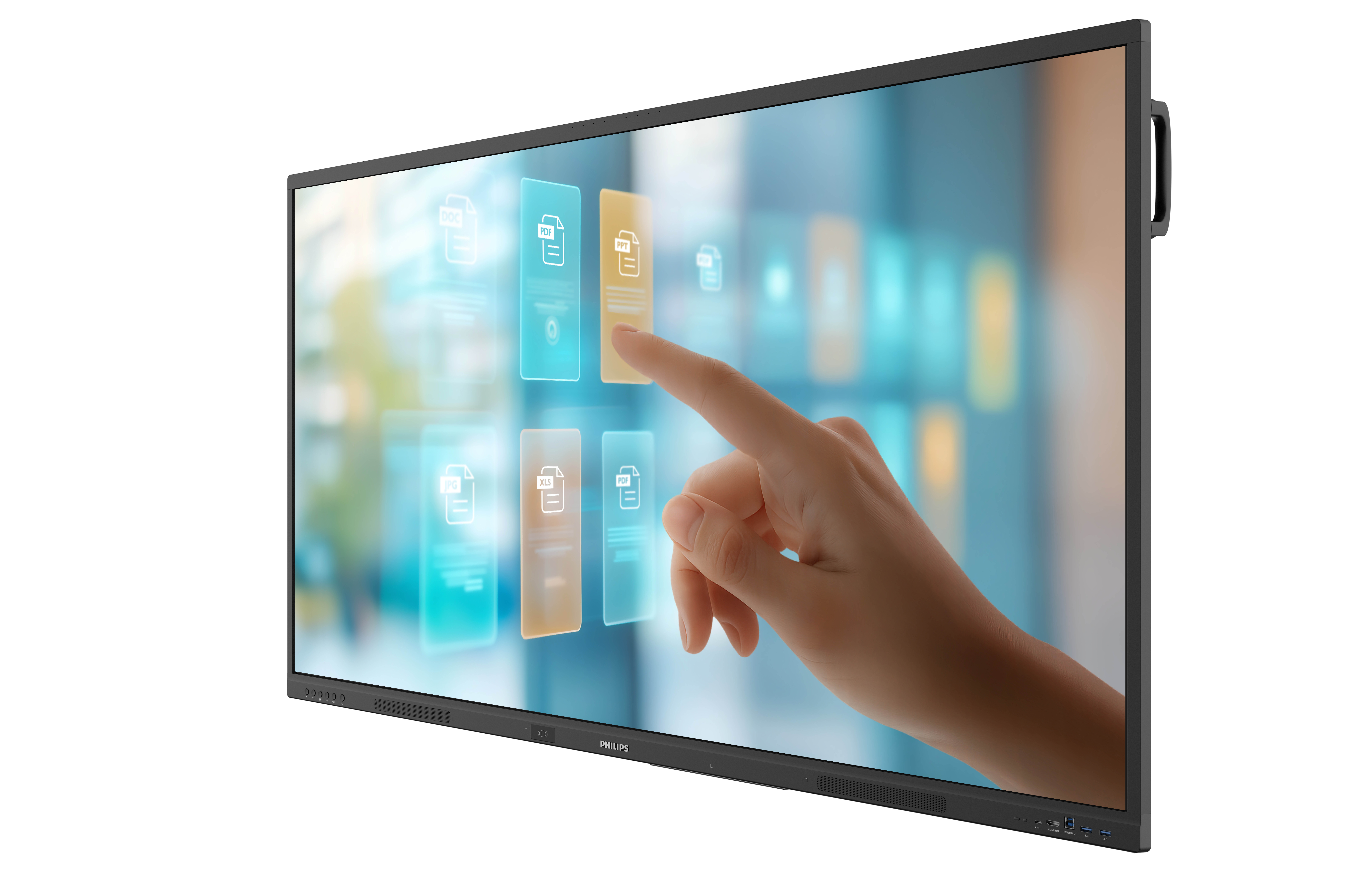 monitor, Berührung, Touchscreen, Video-Wand, slim bezel