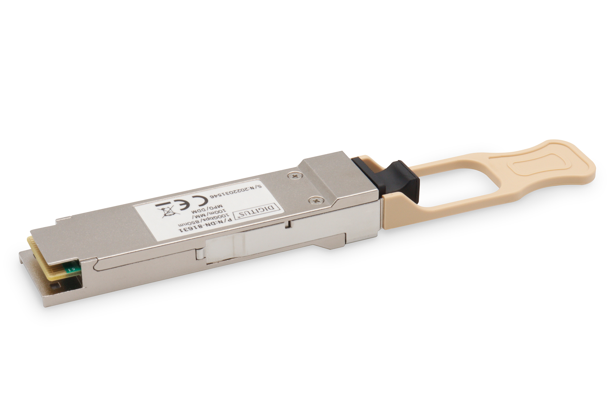 SFP+ Transceiver, Modul, Kupfer, PCIe, Kartenkante