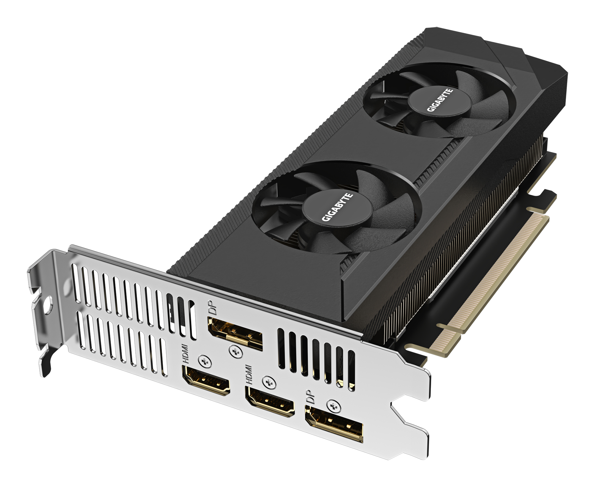 grafikkarte, dual-lüfter, PCIe-3.0, HDMI, DisplayPort