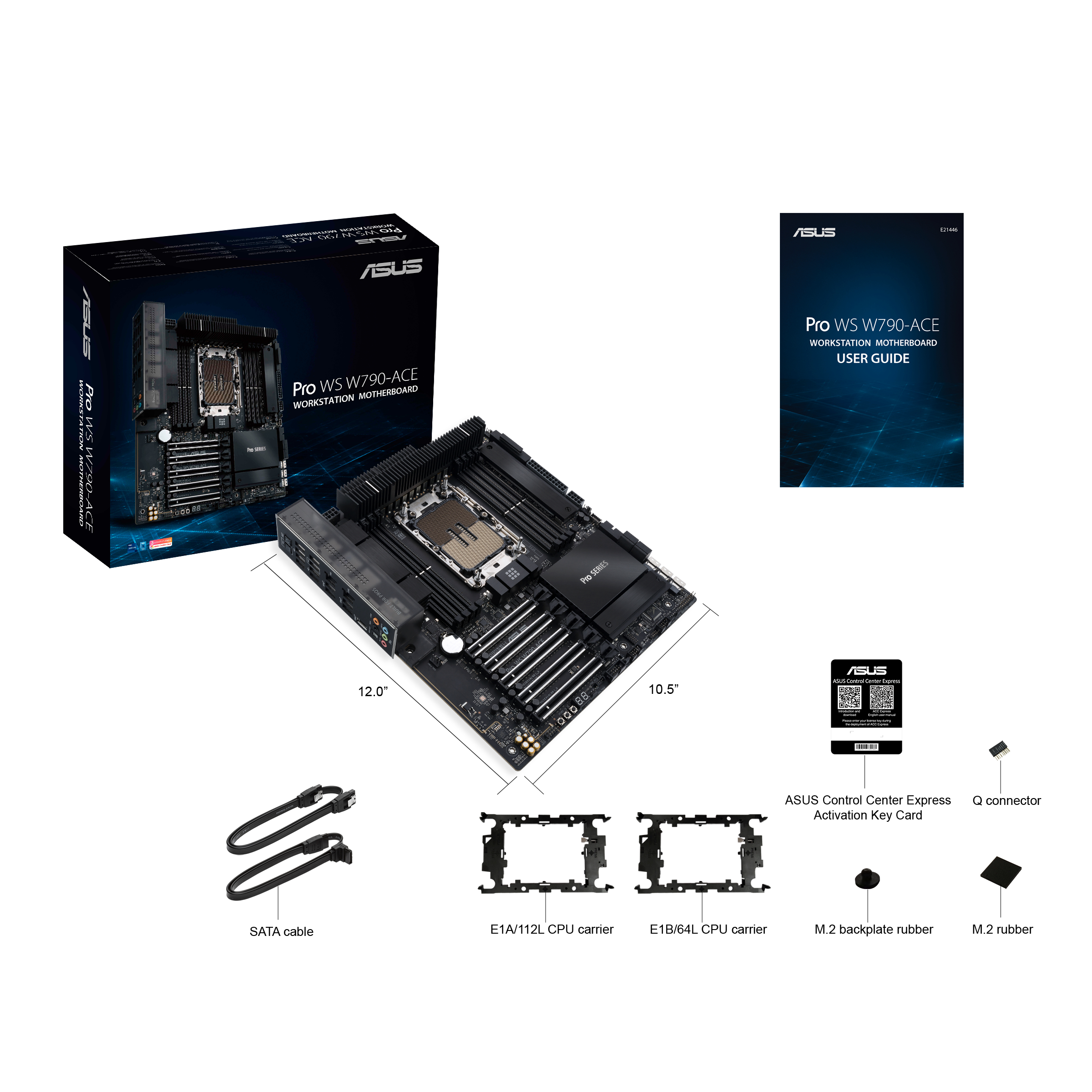 MB ASUS Workstation LGA4677 WS W790-ACE  1 x 10GB W790 Chipsatz | 1 x Intel Xeon W3400/2400 (CEB)