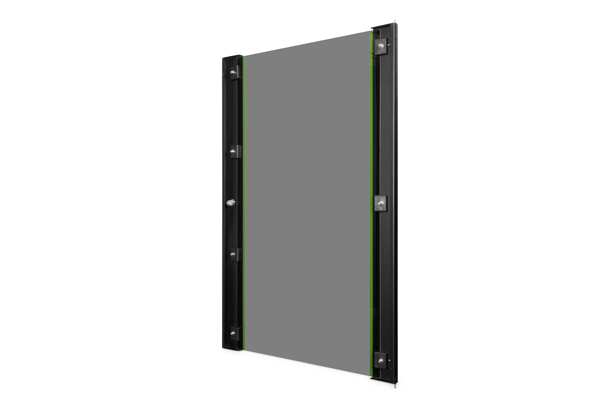 glasplatte, panel, schwarz, grüner rand, rahmen