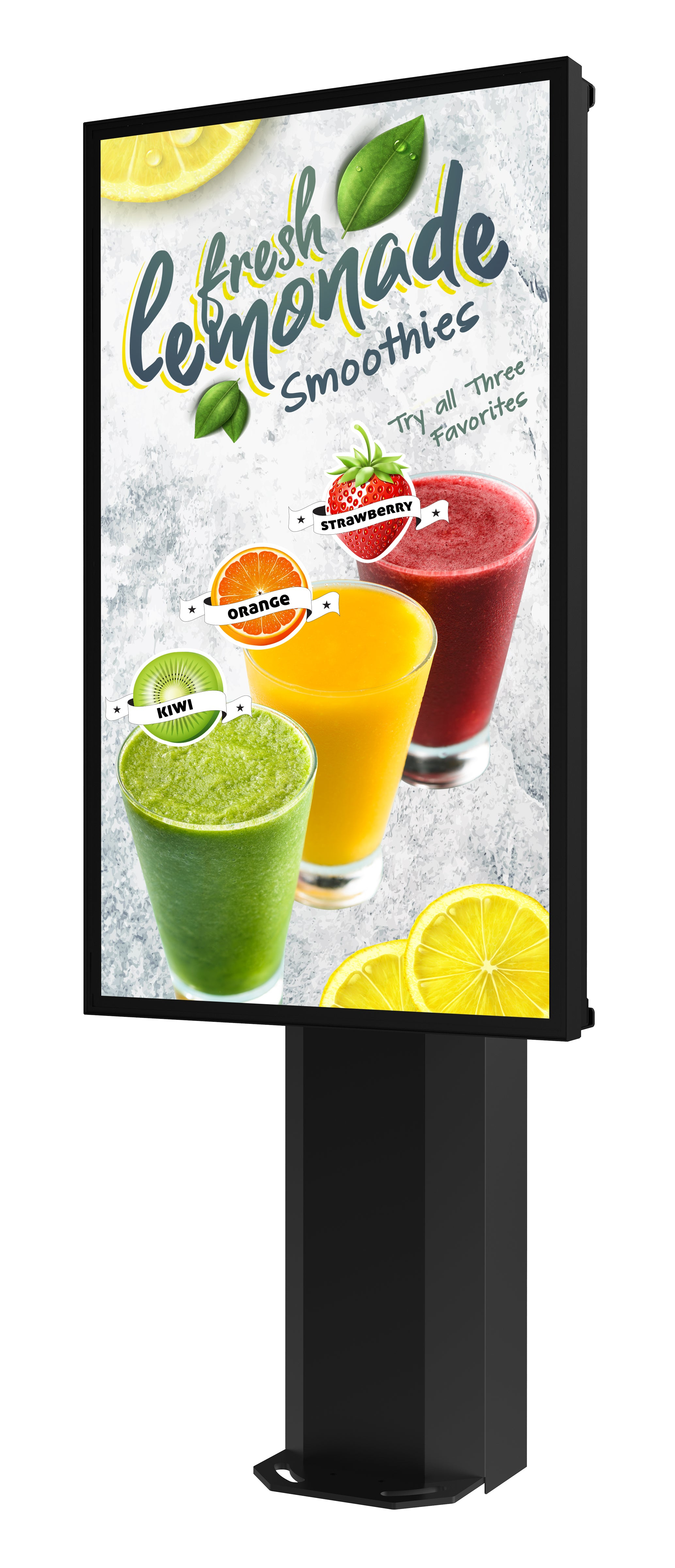Peerless-AV Outdoor Portrait Digital Signage Menu Board Kiosk KOF555-1-LGE-EUK Getränk, Saft, Werbung, Smoothie
