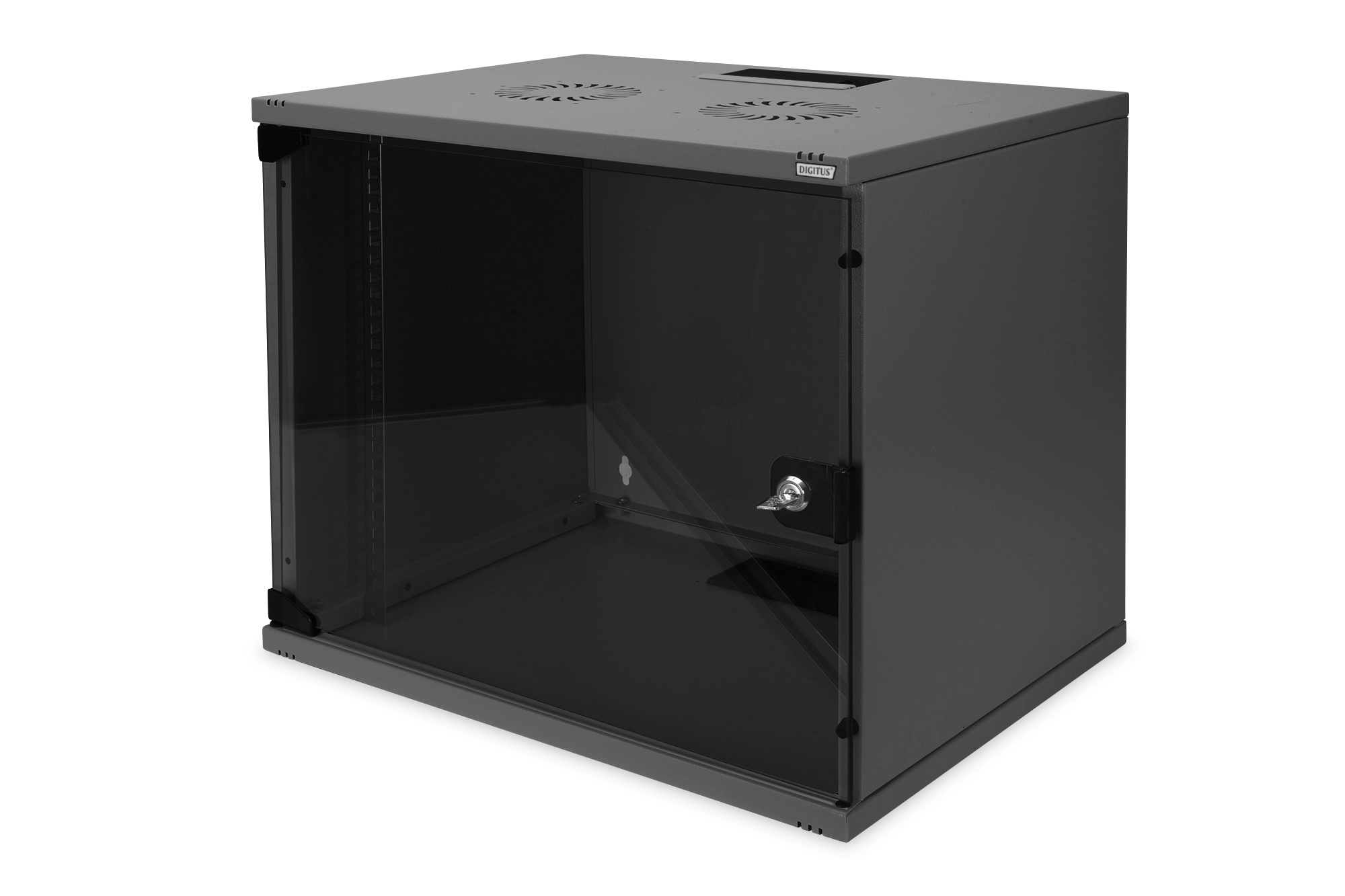 Netzwerk-Schrank, Server-Rack, Glasdach, abschließbarer Schrank, Metallgehäuse
