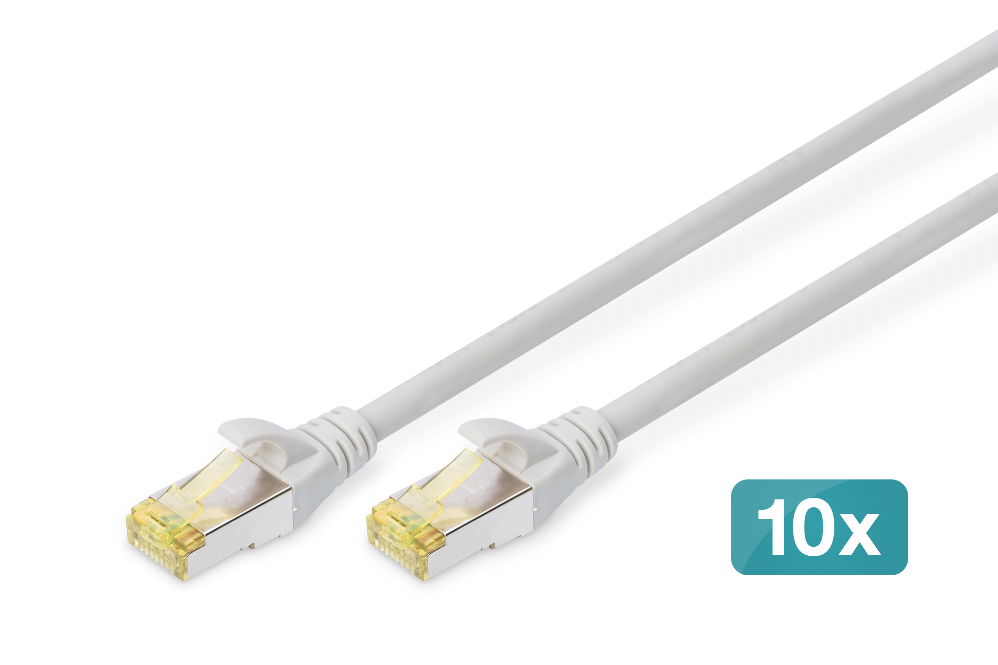DIGITUS DK-1644-A-0025-10 CAT 6A S/FTP Patchkabel, 10 Stück DIGITUS DK-1644-A-0025-10 CAT 6A S/FTP Patchkabel, 10 Stück