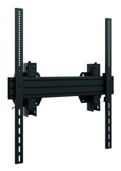 TV-Halterung, Wandhalterung, Doppelarm, Flachbildschirm, schwarzes Metall