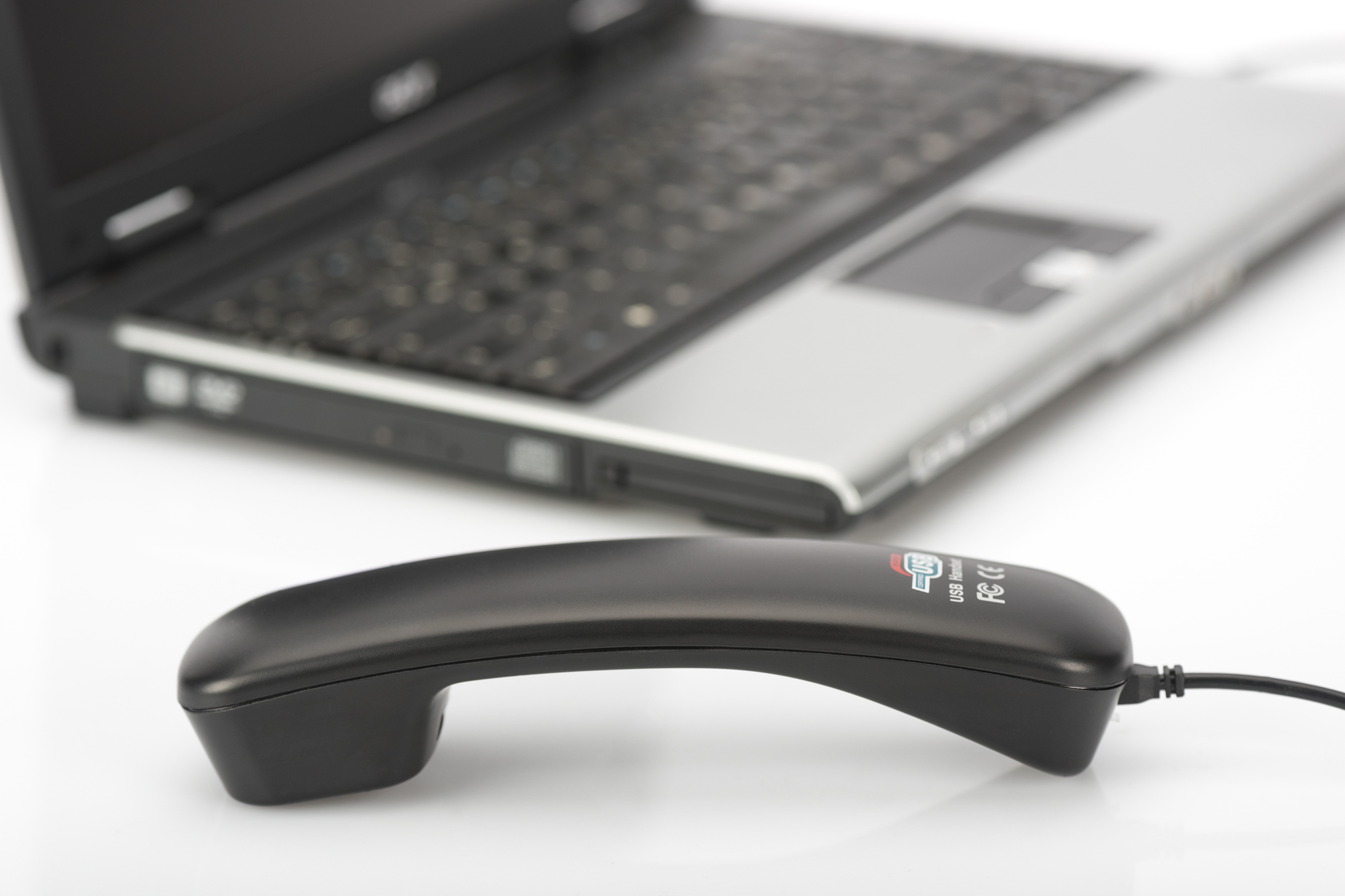 Laptopszubehör, USB-Headset, Headset-Halterung, USB-Verbindung, Schwarz