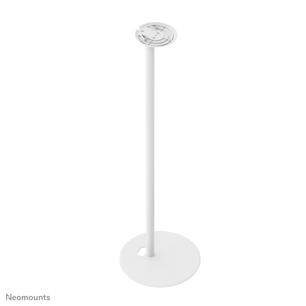 Lampe, Standfußlampe, Weiß, stabil, runder Sockel