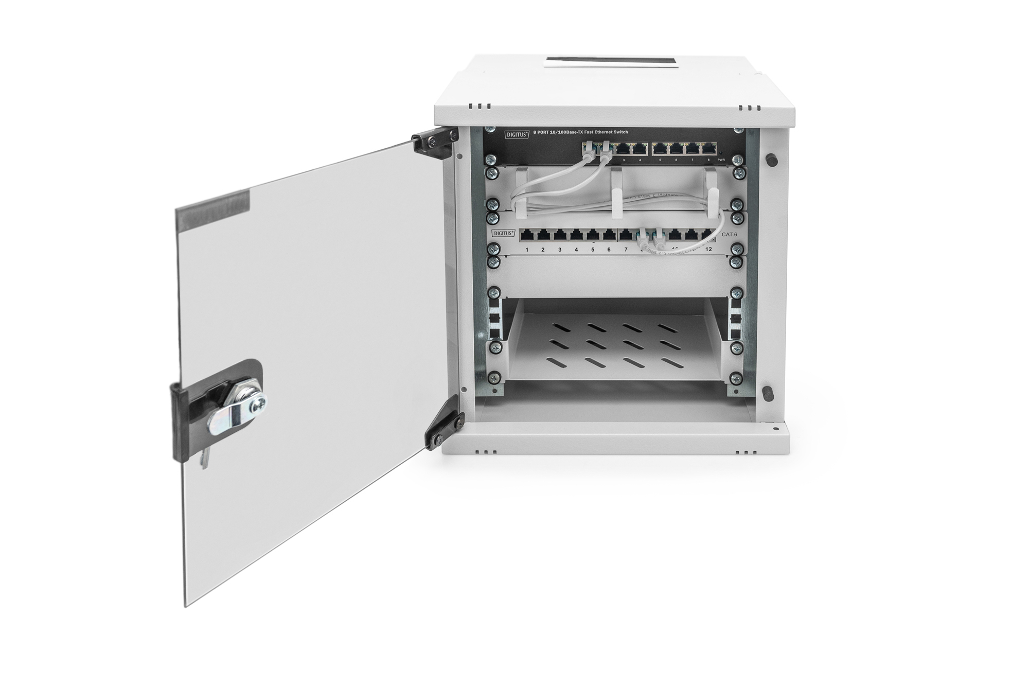 Netzwerk-Switch, Rack-Mwitch, 8-Port, Ethernet, Rackmount