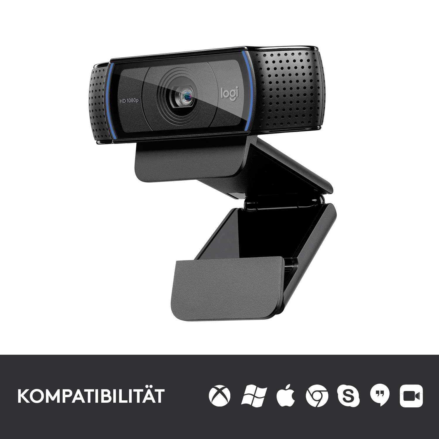 Logitech Kamera C920 HD Pro Webcam, schwarz
