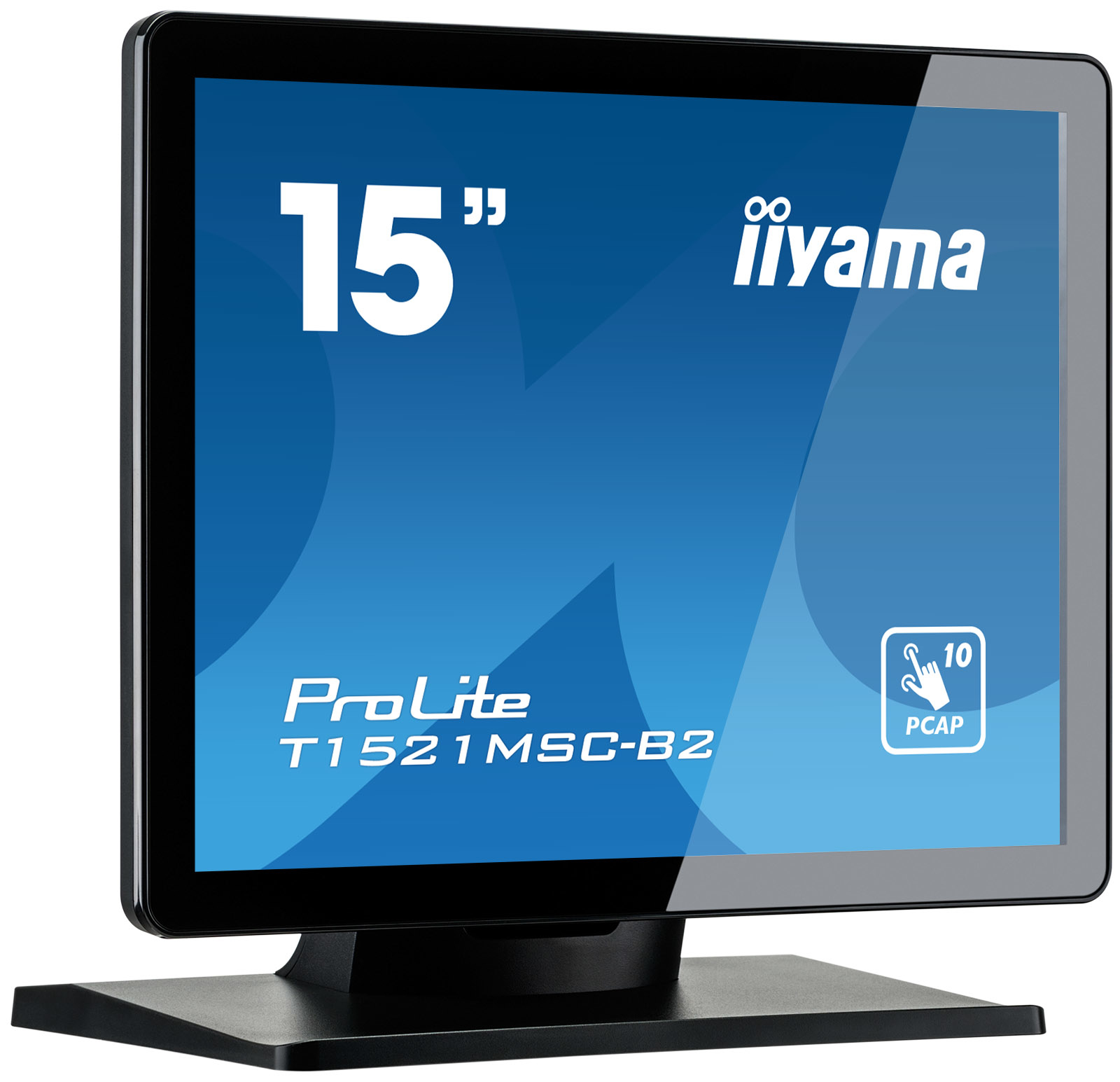 15 Zoll Monitor, LCD-Anzeige, PCAP-Touch, ProLite, blaues Muster