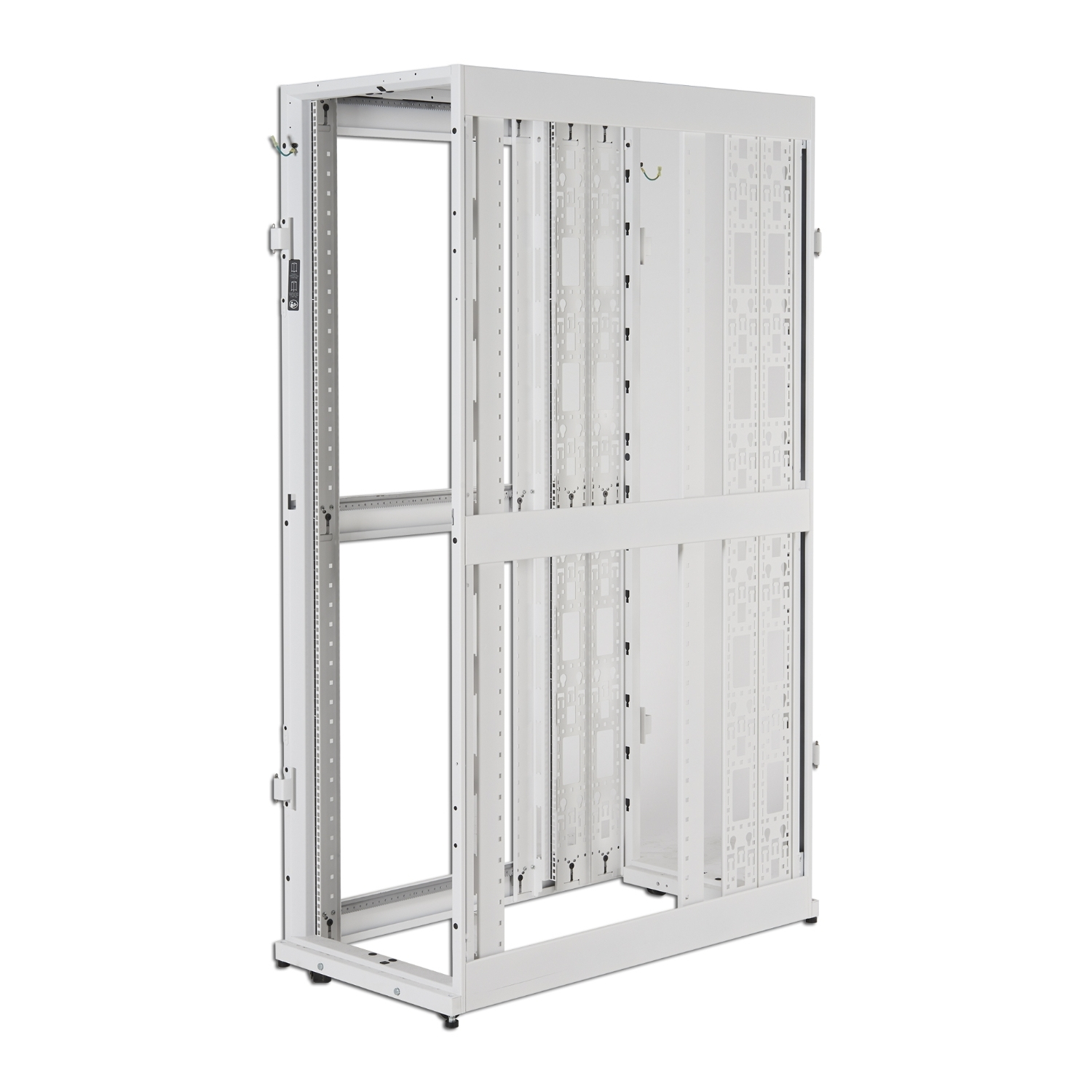 rack, server rack, Datenzentrum, Metallrahmen, Montagerails