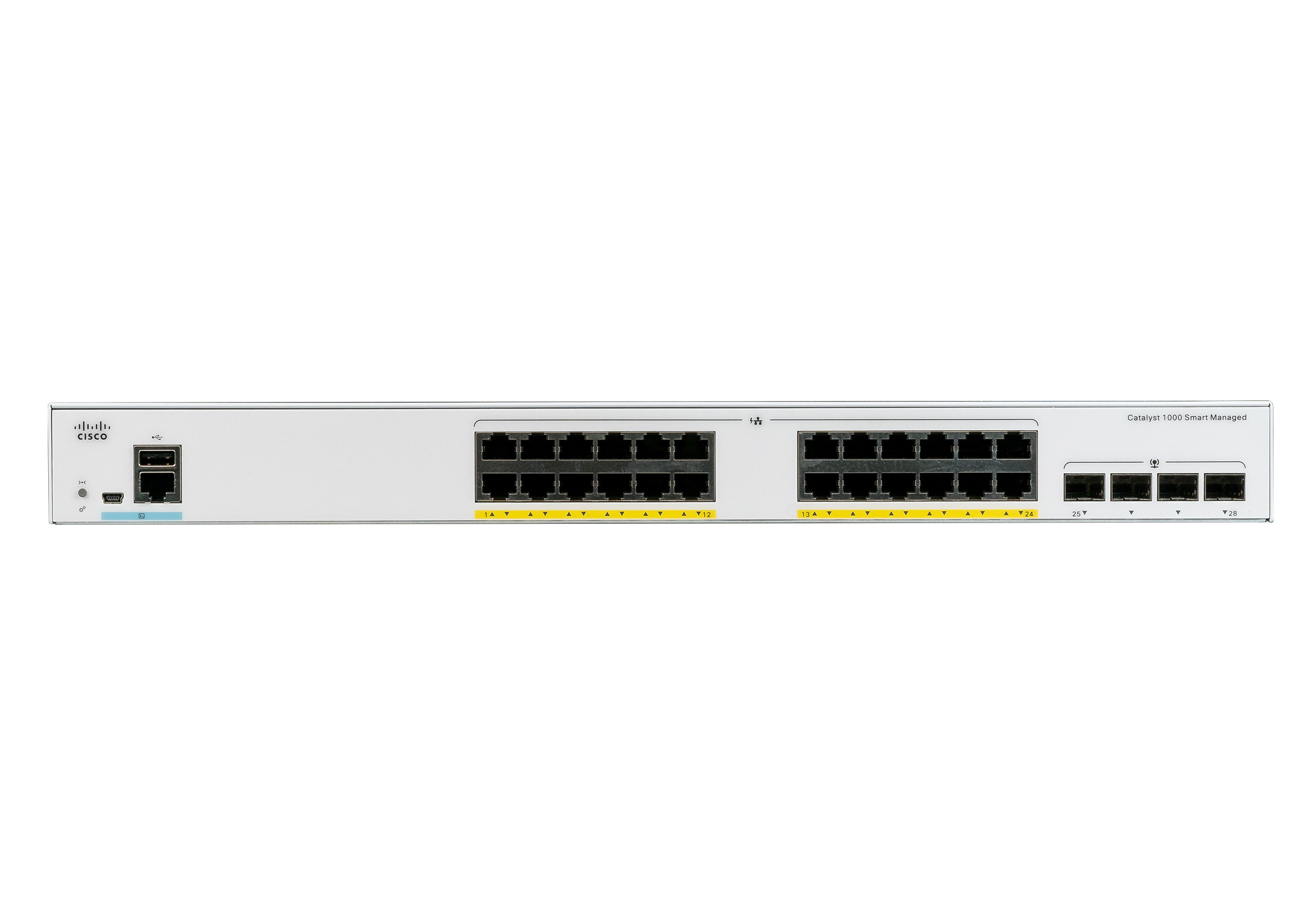 CISCO C1000-24P-4X-L Switch , 24x10/100/GB, 4xDualPorts, davon 4x 10GB, PoE+, L2 CISCO C1000-24P-4X-L Switch , 24x10/100/GB, 4xDualPorts, davon 4x 10GB, PoE+, L2
