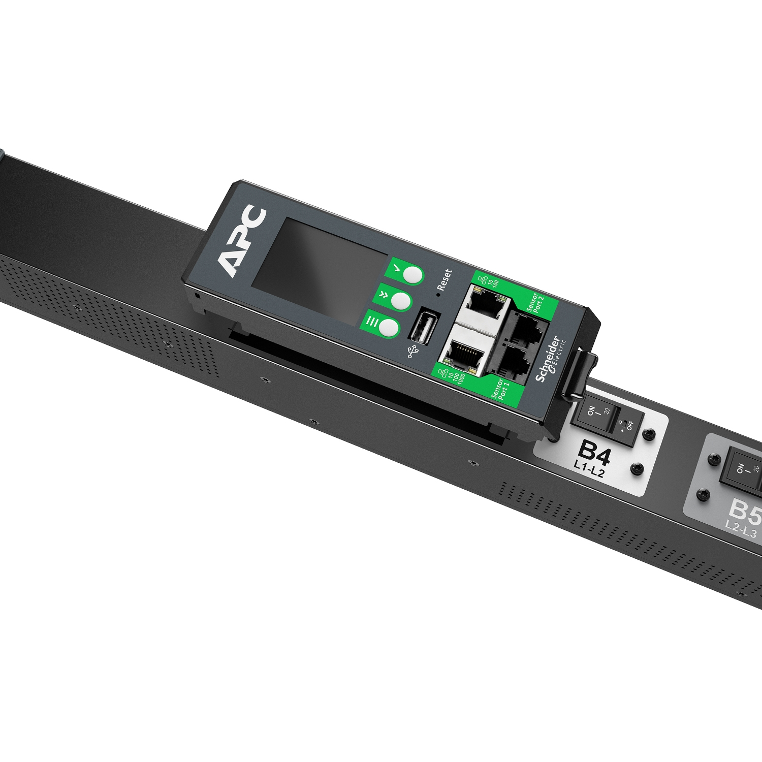 APC APDU10150SW - NetShelter Rack PDU Advanced, Switched, 7.4kW, 1PH, 230V, 32A, 332P6, 40 Outlet