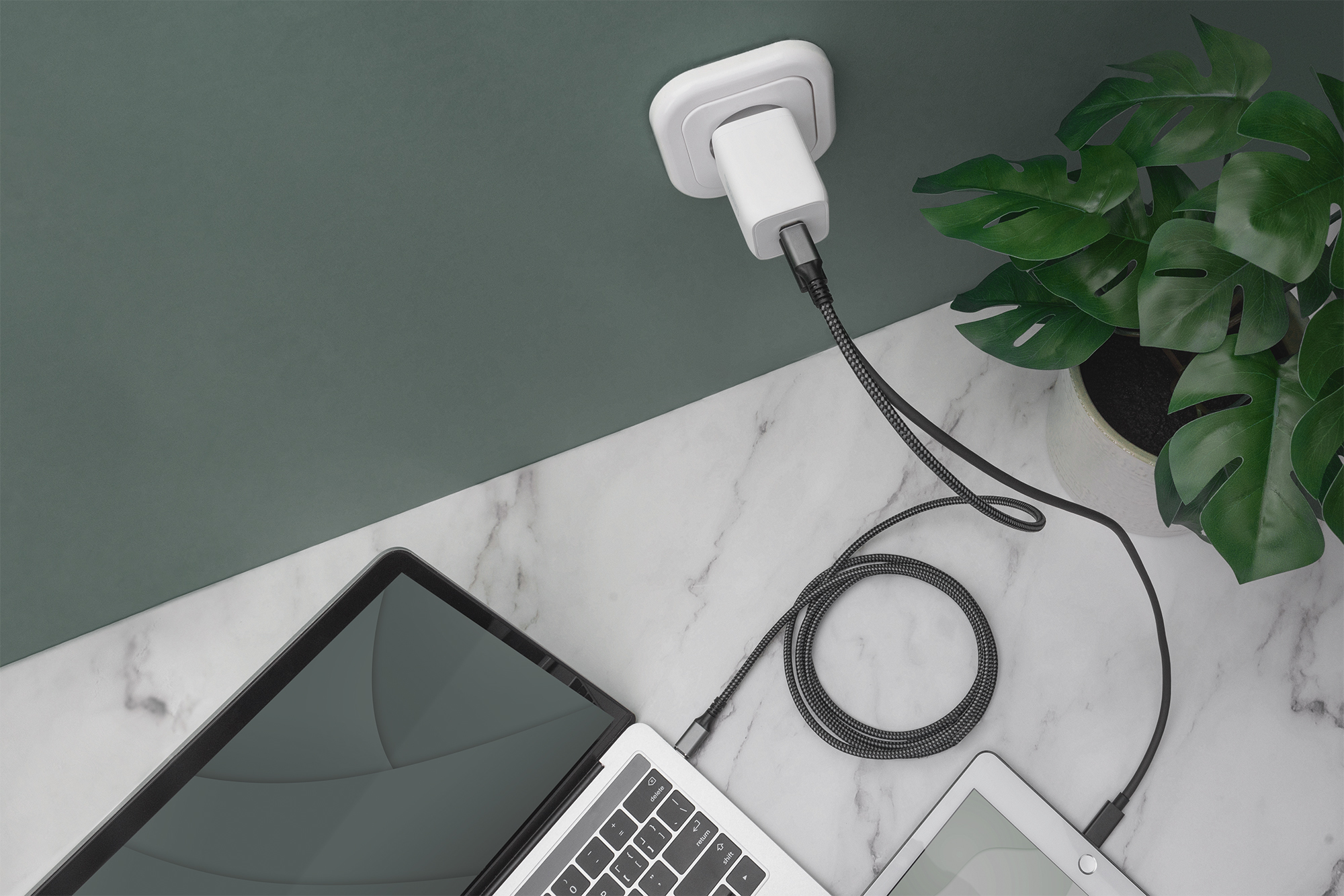 DIGITUS DA-10063 USB-C Ladegerät, 2-Port, 65W GaN