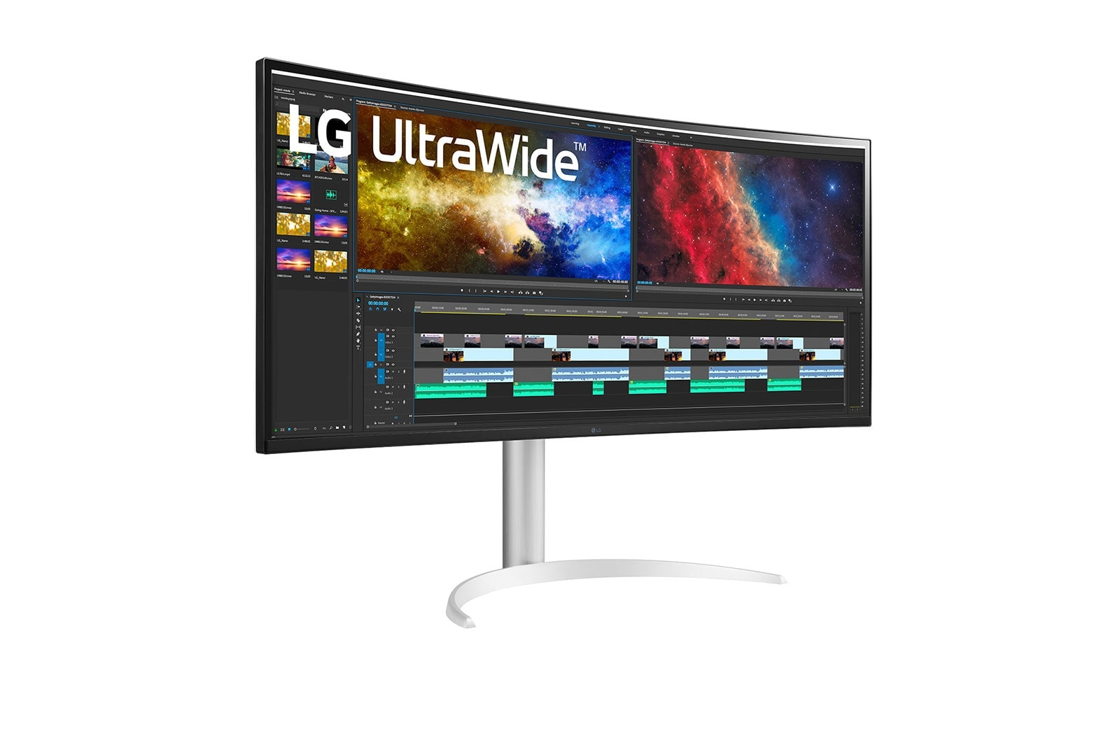 LG Monitor  38" 38BQ85C-W Ultrawide Curved QHD HDMI DP USB IPS 21:9