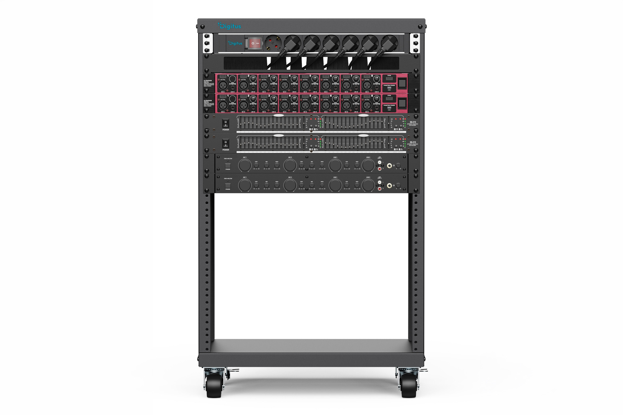 rack, audio, ausrüstung, rackmount, einheit