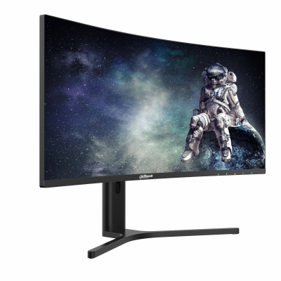 monitor, ultra-wide, curved?, but image shows flat panel?, gaming monitor