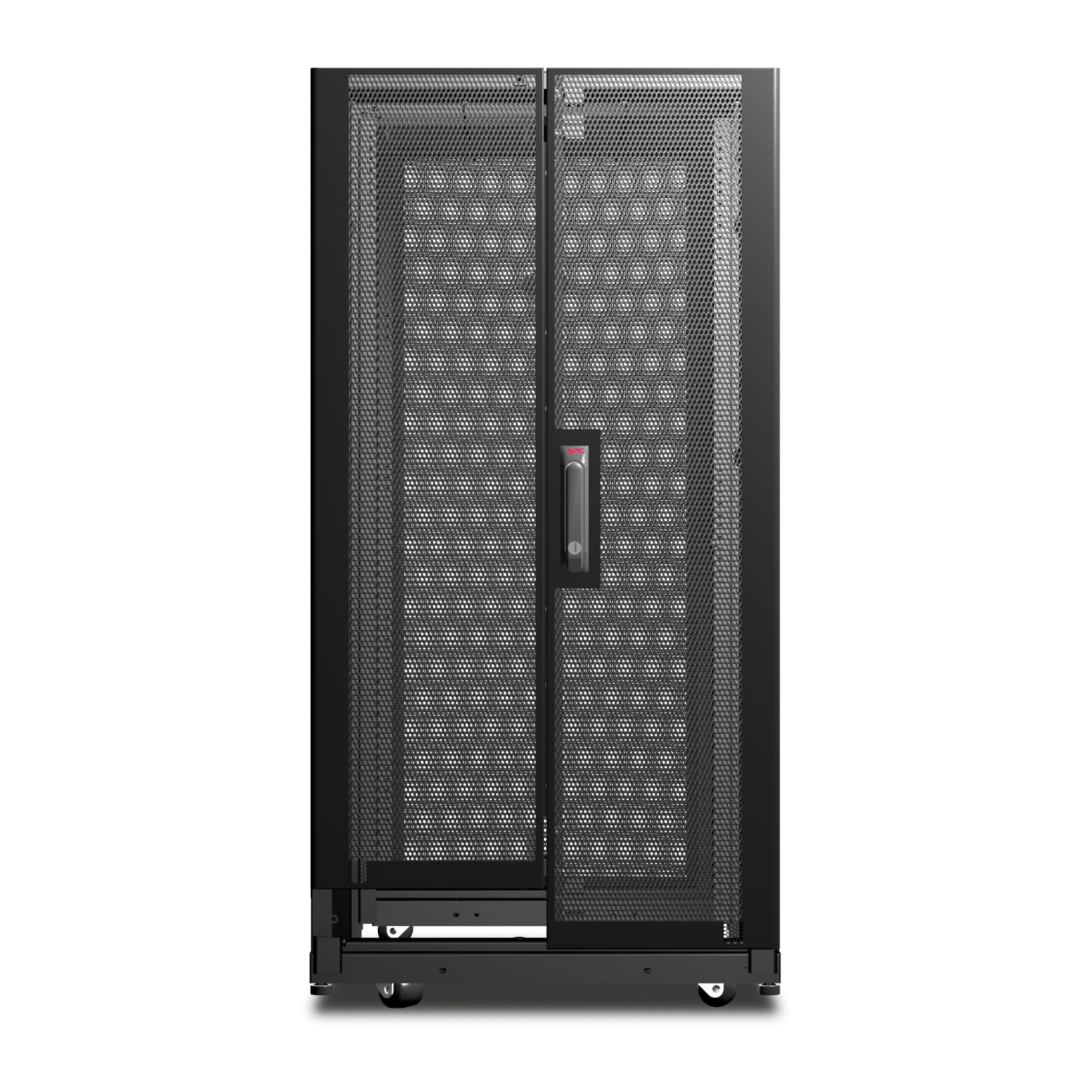Serverrack, Mesh-türen, Schrank, Hohe Gehäuse, Rollbasis