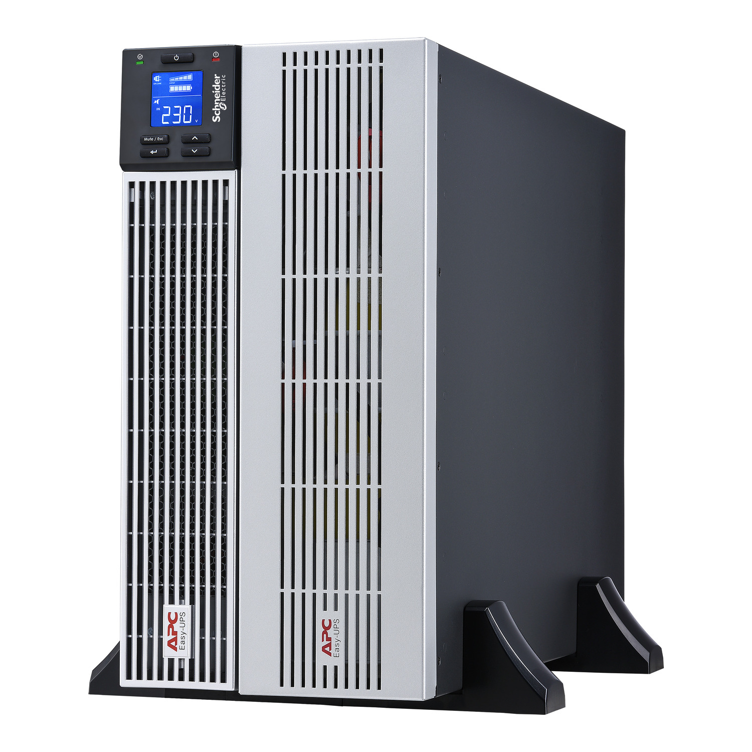 USV, Unterbrechungsfreies Stromversorgung, Silbernes Gehäuse, Digitale Anzeige, Server-Stromversorgung