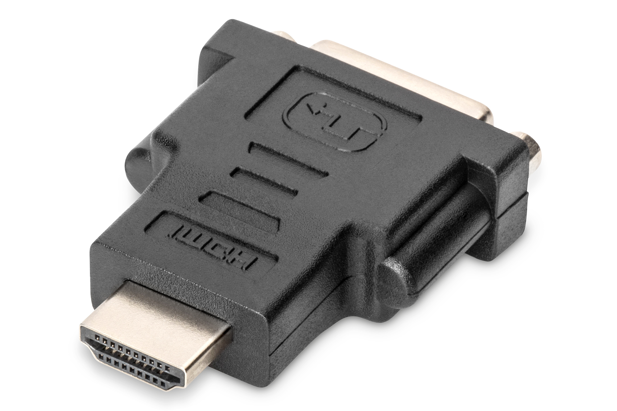 DIGITUS HDMI Adapter, Typ A - DVI-I(24+5) St/Bu, Full HD, sw