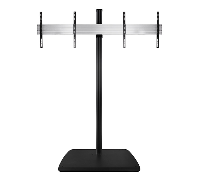 B-TECH SystemX Videokonf. Standfuß für Dual-Diplays nebeneinander (VESA 400) - 1.8m Moebel, Stand