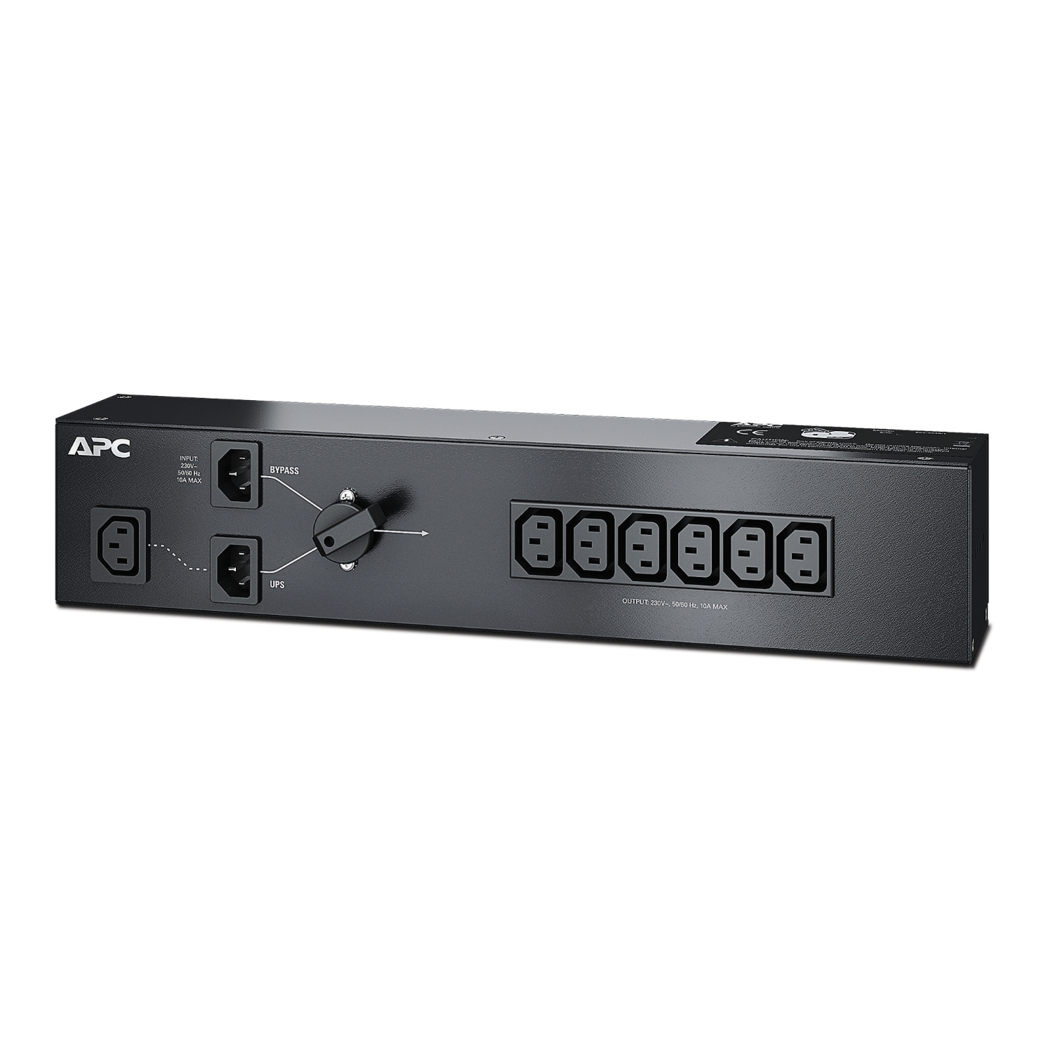 APC SBP1500RMI - SERVICE BYPASS PANEL 230V 10A BBM IEC C14 input, (6) IEC C13 output Elektronik
