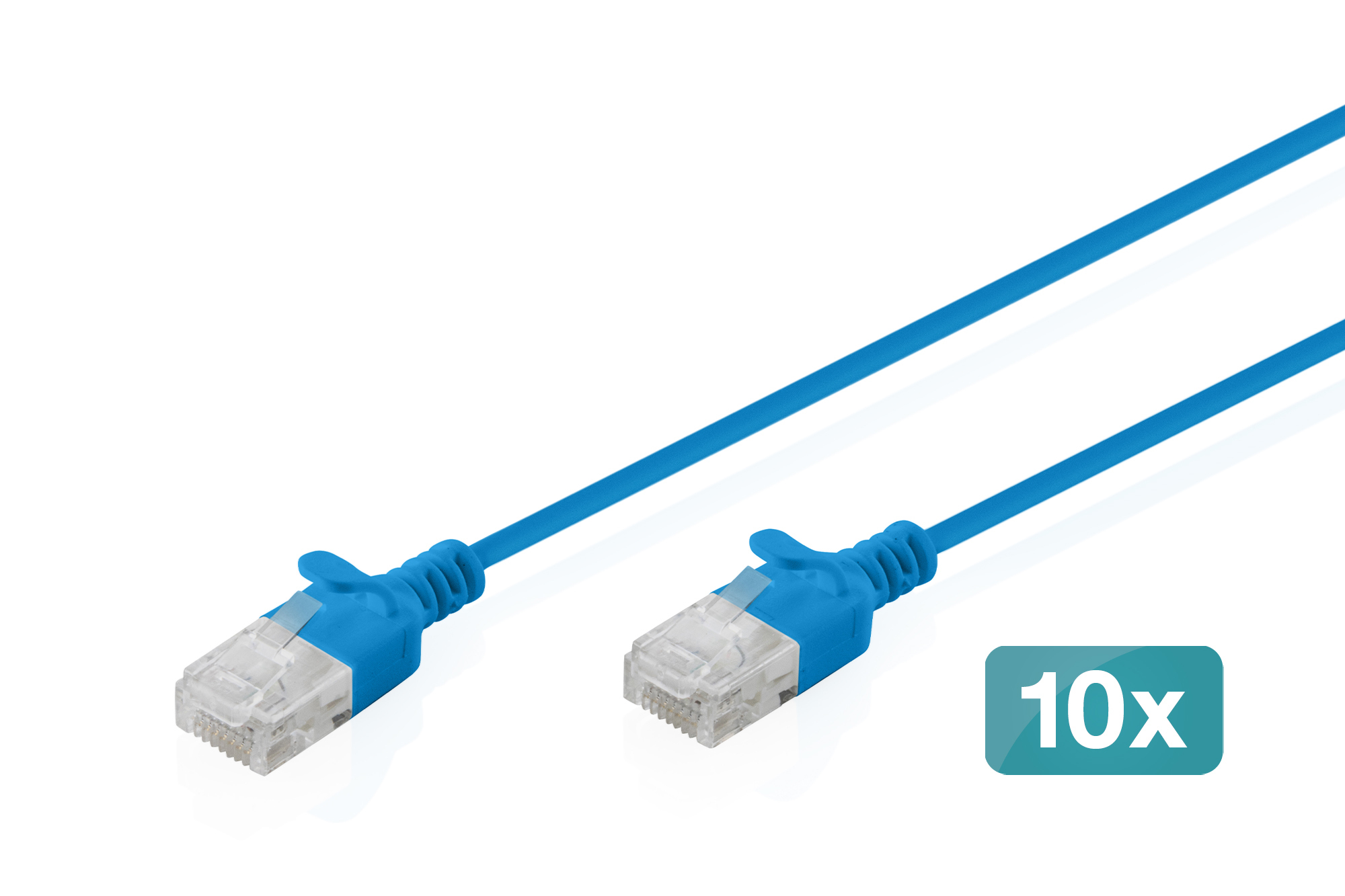 Ethernet-Kabel, RJ45, Cat5e, Lack kabel, 10x Kabelset